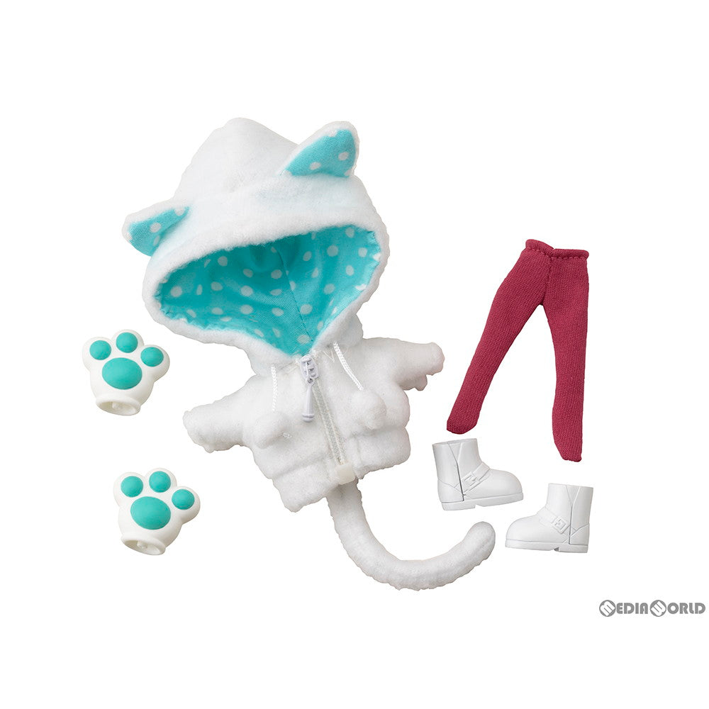 【中古即納】[FIG] キューポッシュえくすとら あにまるパーカーセット(白猫) フィギュア用アクセサリ(ADE13) コトブキヤ(20191221)