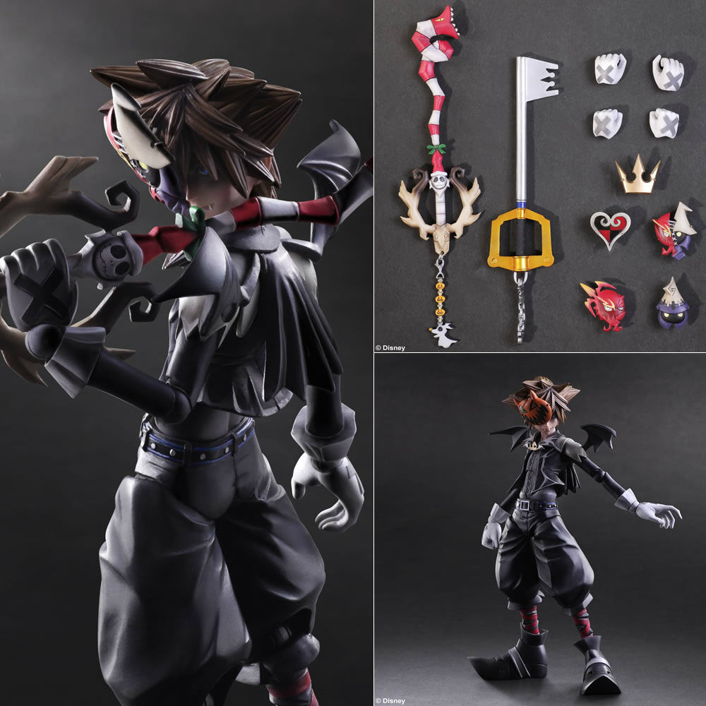 【中古即納】[FIG] PLAY ARTS改(プレイアーツ改) KINGDOM HEARTSII(キングダムハーツ2) ソラ ハロウィンタウンバージョン フィギュア スクウェア・エニックス(20160129)