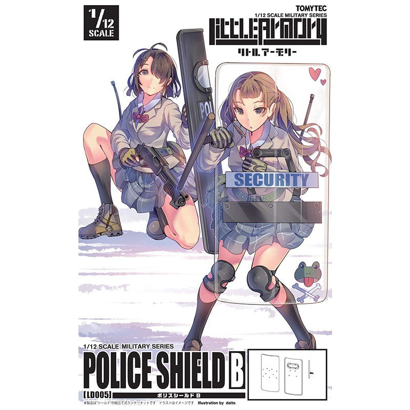 【新品即納】[PTM] (再々販) LittleArmory(リトルアーモリー) LD005 1/12 ポリスシールドBタイプ プラモデル(264477) TOMYTEC(トミーテック)(20250731)