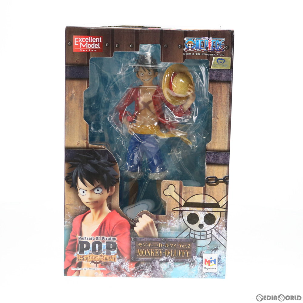 【中古即納】[FIG] Portrait.Of.Pirates P.O.P Sailing Again モンキー・D・ルフィ Ver.2 ONE PIECE(ワンピース) 1/8 完成品 フィギュア メガハウス(20160421)