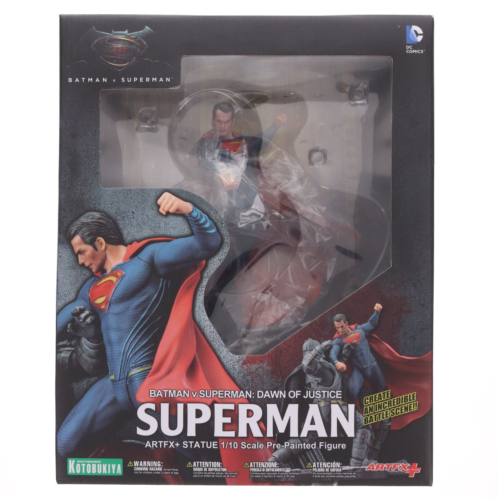 【中古即納】[FIG] ARTFX+ スーパーマン DAWN OF JUSTICE バットマン vs スーパーマン ジャスティスの誕生 1/10 完成品 フィギュア(SV110) コトブキヤ(20160420)