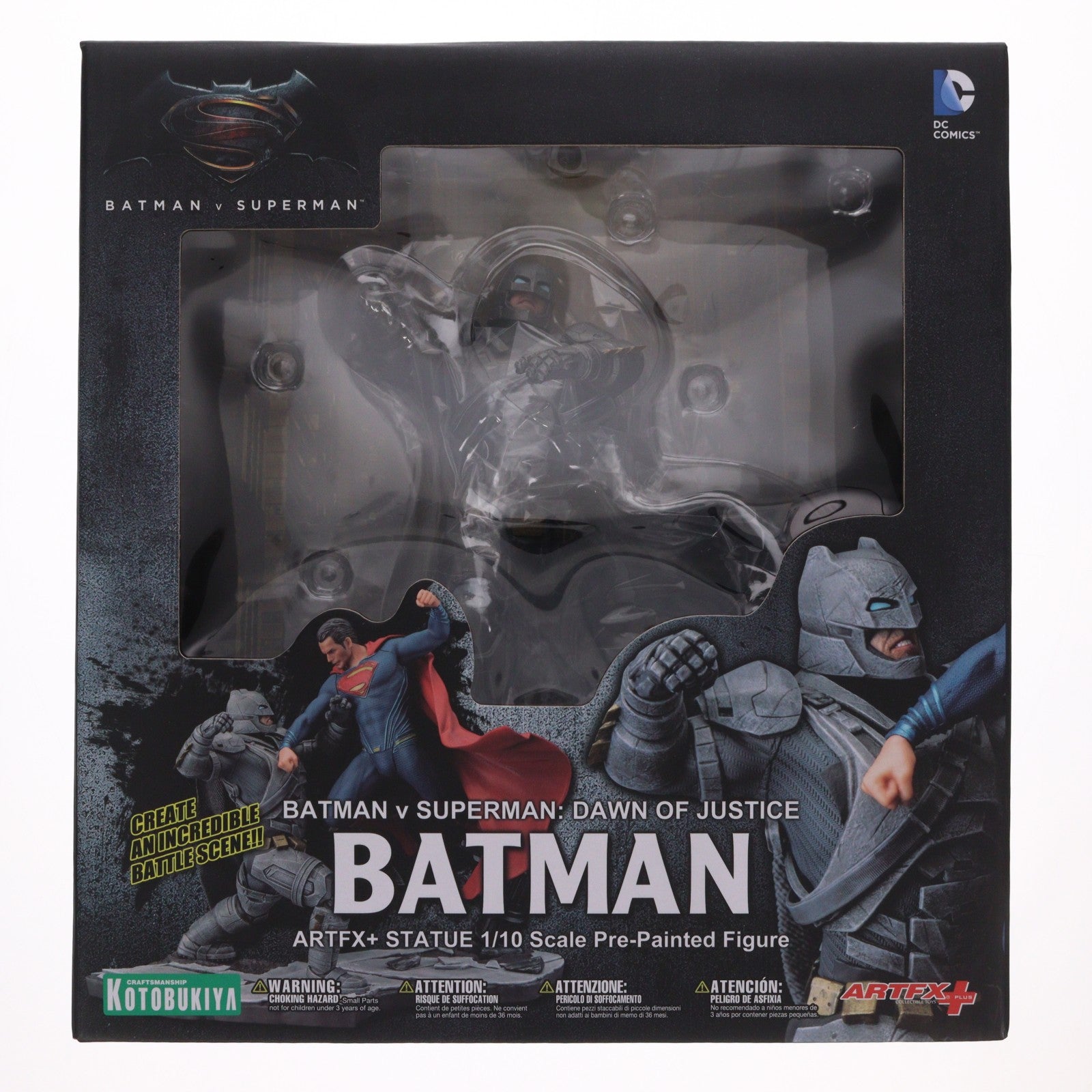 【中古即納】[FIG] ARTFX+ バットマン DAWN OF JUSTICE バットマン vs スーパーマン ジャスティスの誕生 1/10 完成品 フィギュア(SV111) コトブキヤ(20160420)