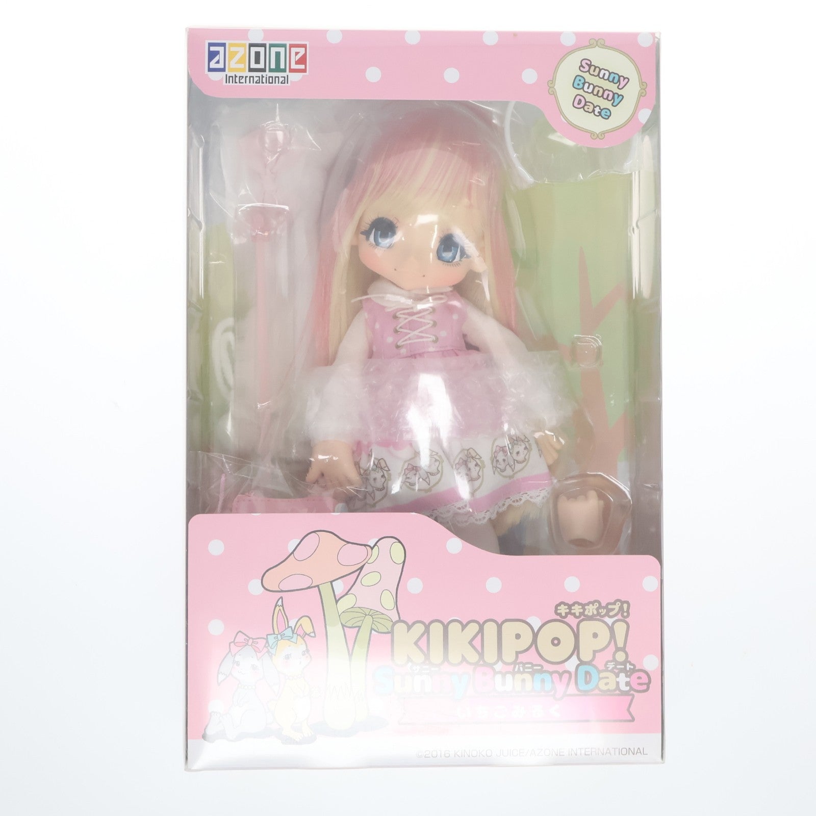 【中古即納】[DOL] KIKIPOP! Sunny Bunny Date(キキポップ サニーバニーデート) いちごみるく 完成品 ドール(AKP001-KSS) アゾン(20160402)