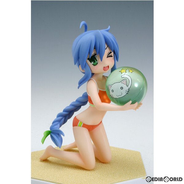 【中古即納】[FIG] BEACH QUEENS(ビーチクイーンズ) 泉こなた(いずみこなた) らき☆すた 1/10 完成品 フィギュア(DT-95) ウェーブ(WAVE)(20100827)