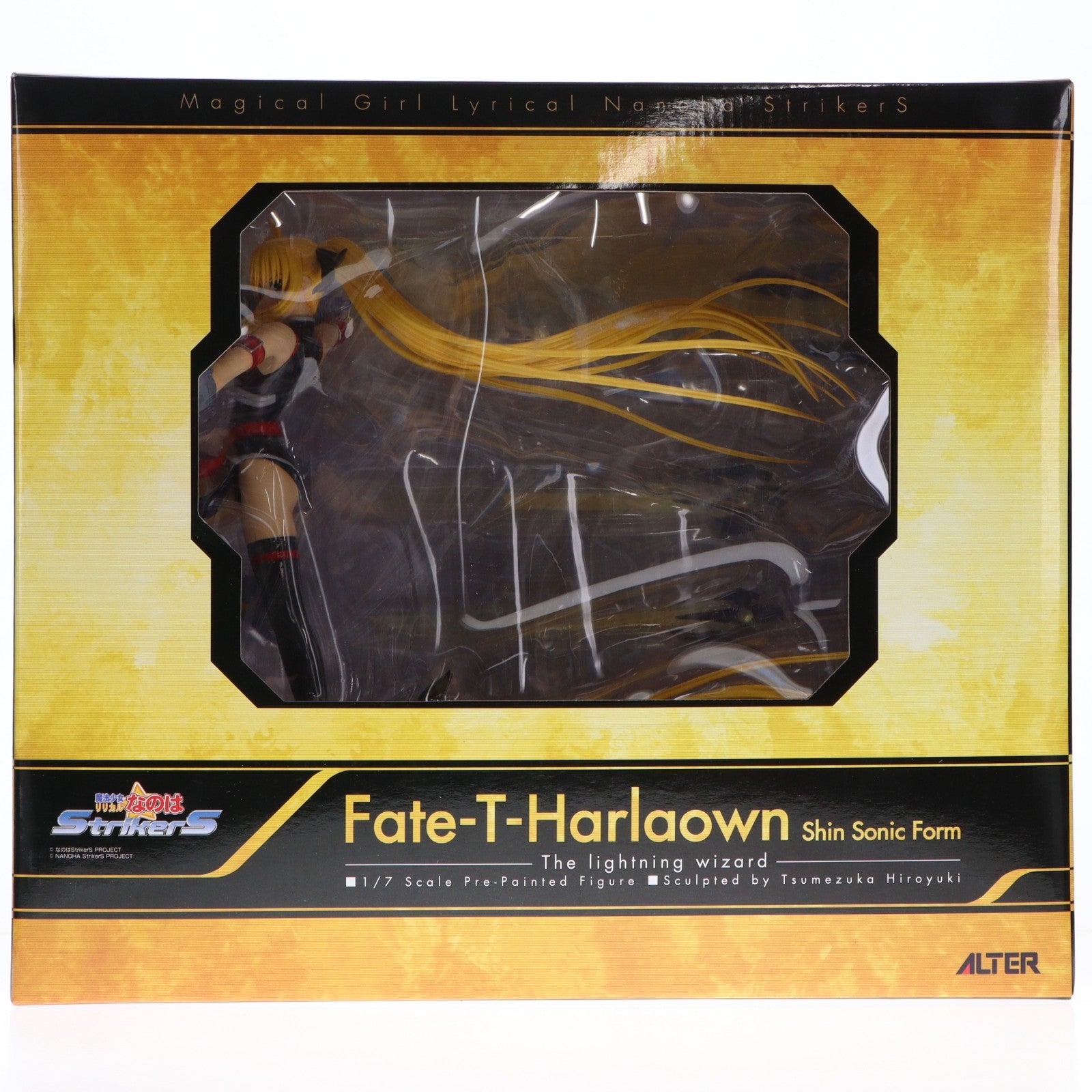 【中古即納】[FIG] フェイト・T・ハラオウン 真・ソニックフォーム 魔法少女リリカルなのはStrikerS(ストライカーズ) 1/7 完成品 フィギュア アルター(20110215)