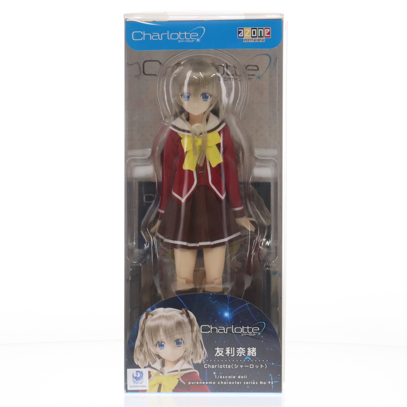 【中古即納】[DOL] ピュアニーモキャラクターシリーズ 095 友利奈緒(ともりなお) Charlotte(シャーロット) 1/6完成品 ドール(PND095-TNO) アゾン(20161002)