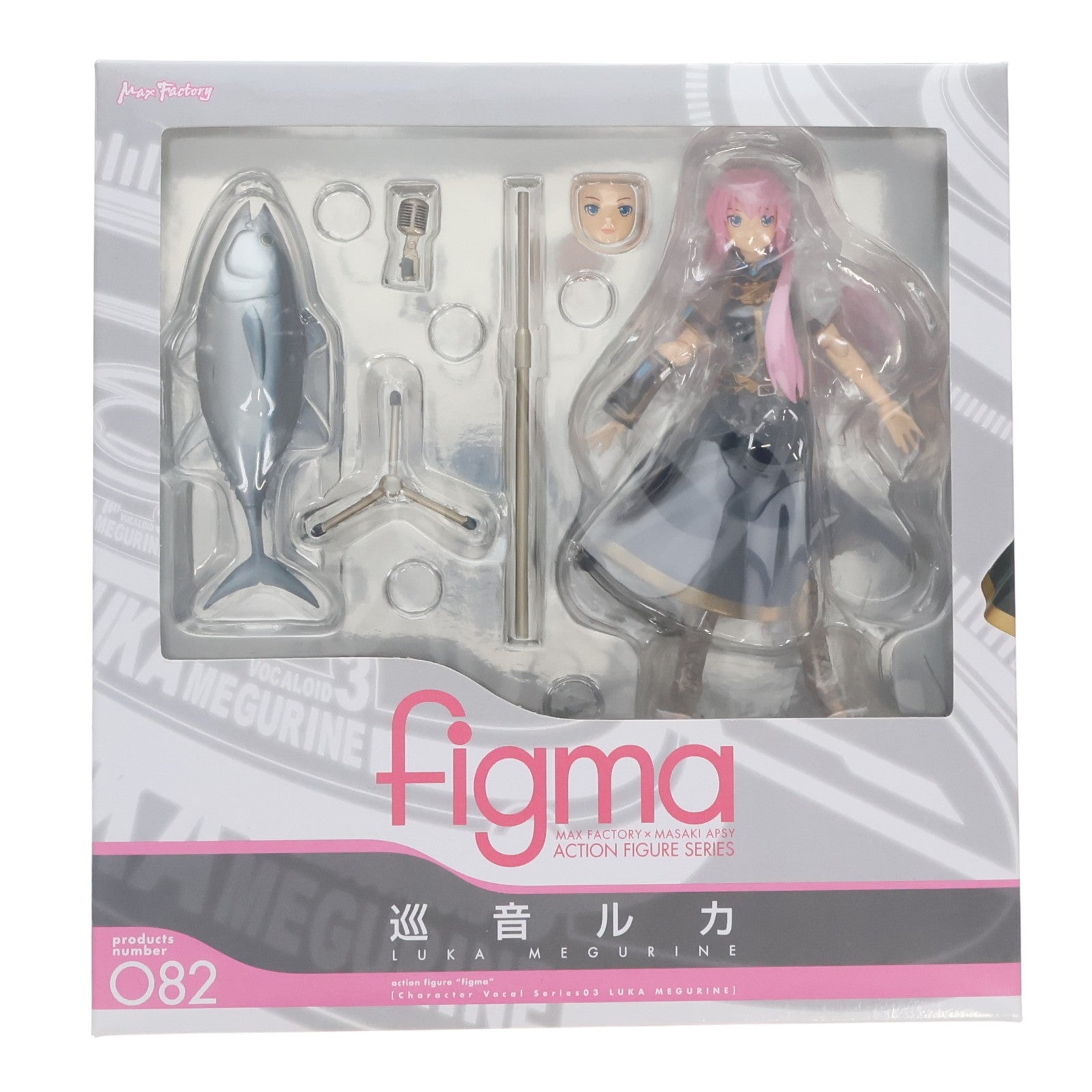 【中古即納】[FIG] figma(フィグマ) 082 巡音ルカ(めぐりねるか) キャラクター・ボーカル・シリーズ03 巡音ルカ 完成品 可動フィギュア マックスファクトリー(20101117)