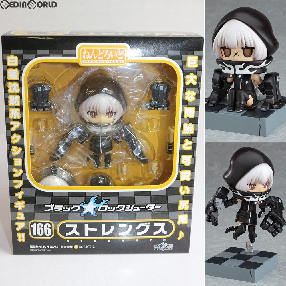 【中古即納】[FIG] ねんどろいど 166 ストレングス ブラック★ロックシューター 完成品 可動フィギュア グッドスマイルカンパニー(20110728)