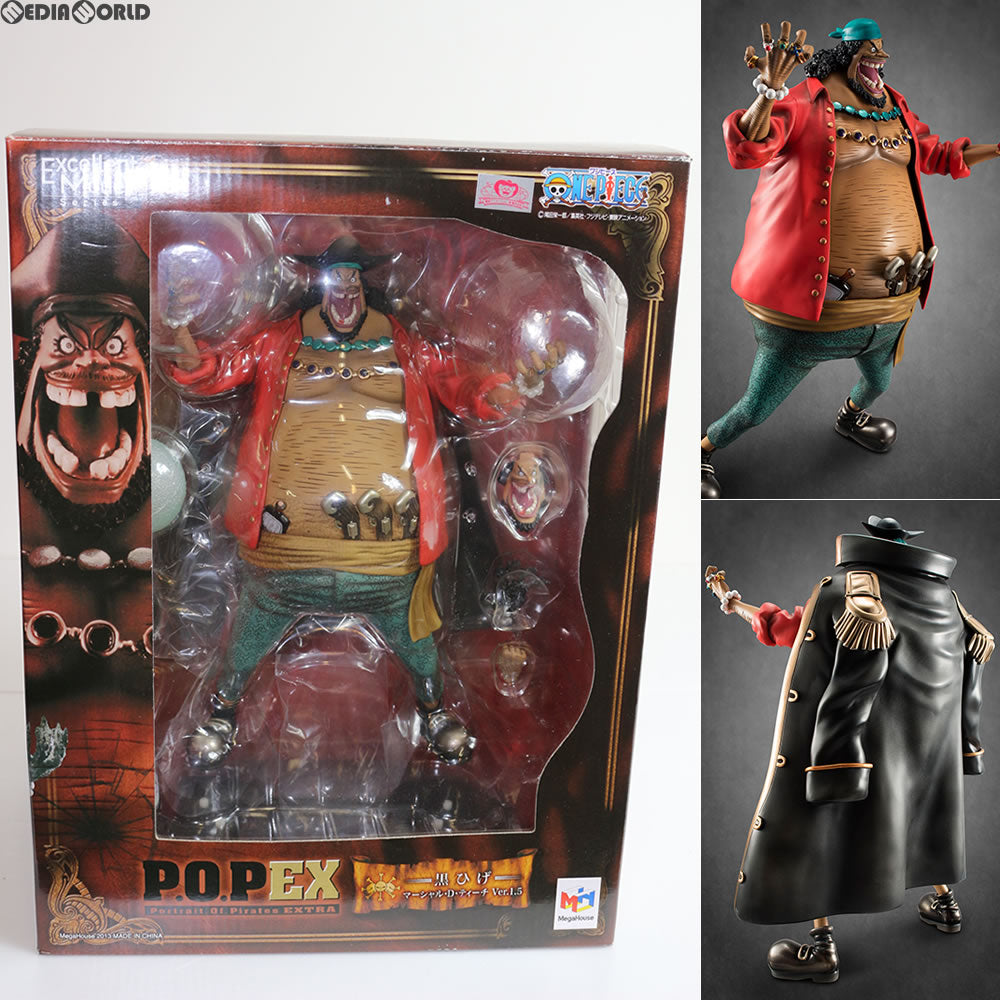 【中古即納】[FIG] Portrait.Of.Pirates P.O.P NEO-EX 黒ひげ マーシャル・D・ティーチ Ver.1.5 ONE PIECE(ワンピース) 完成品 フィギュア メガハウス(20130413)
