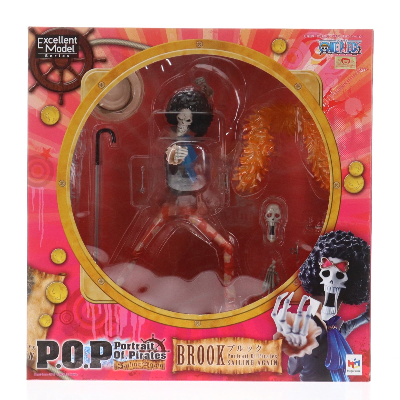 【中古即納】[FIG] Portrait.Of.Pirates P.O.P Sailing Again ブルック ONE PIECE(ワンピース) 1/8 完成品 フィギュア メガハウス(20120901)