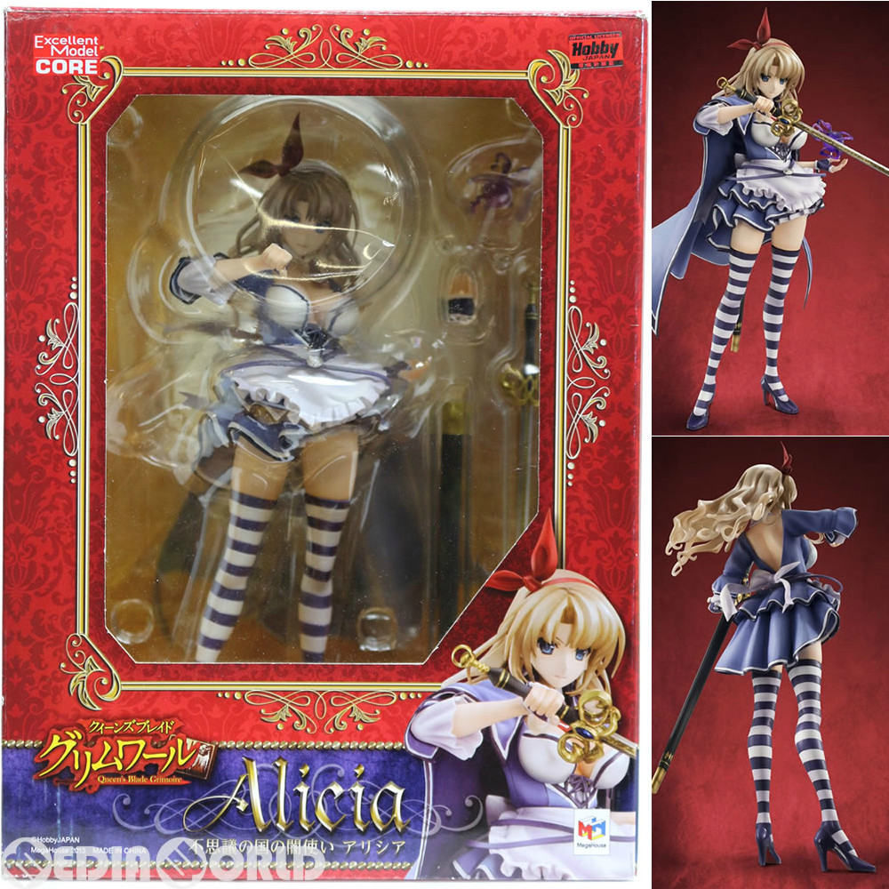 【中古即納】[FIG] エクセレントモデル CORE 不思議の国の闇使いアリシア クイーンズブレイド グリムワールP-1 1/8 完成品 フィギュア メガハウス(20130502)