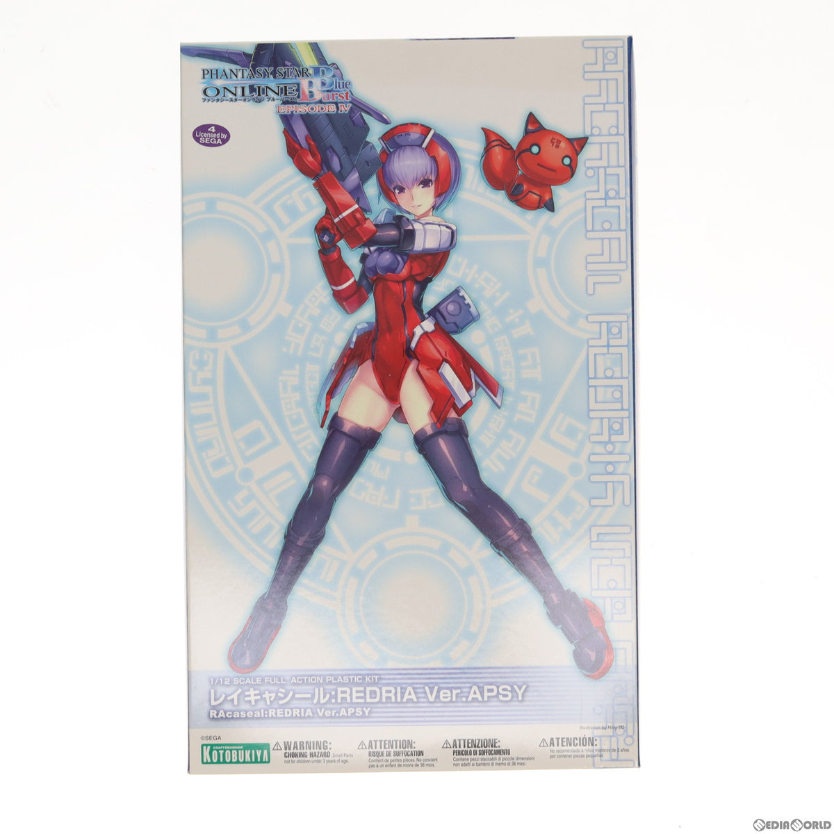 【中古即納】[PTM] 1/12 レイキャシール:REDRIA Ver.APSY ファンタシースターオンライン ブルーバースト プラモデル(KP242) コトブキヤ(20130619)