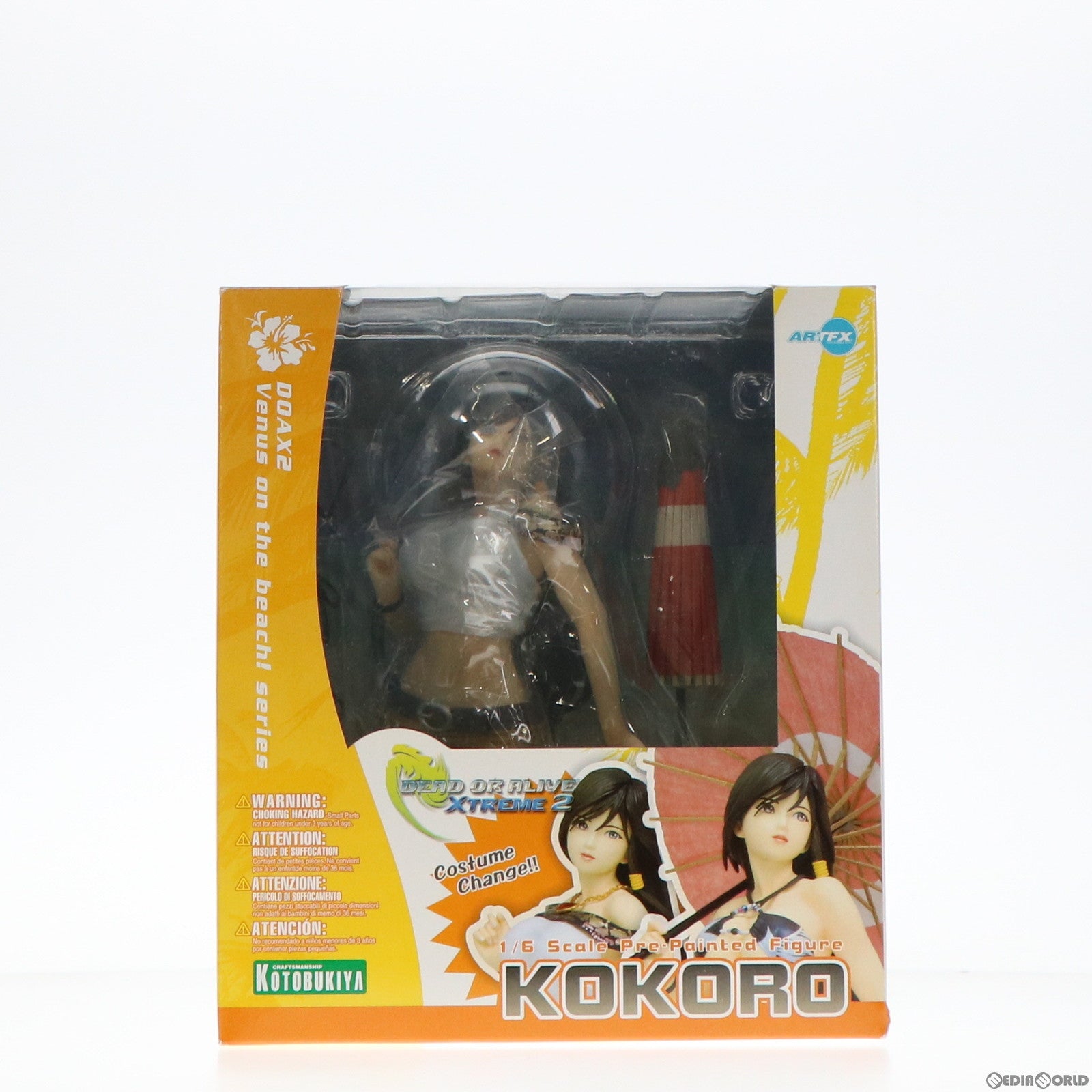 【中古即納】[FIG] こころ DEAD OR ALIVE Xtreme 2(デッドオアアライブ エクストリーム2) 1/6 完成品 フィギュア(PP202) コトブキヤ(20091217)