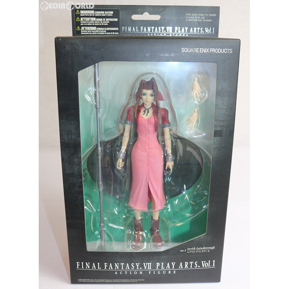 【中古即納】[FIG] PLAY ARTS(プレイアーツ) エアリス・ゲインズブール FINAL FANTASY VII(ファイナルファンタジー7) 完成品 可動フィギュア スクウェア・エニックス(20071231)