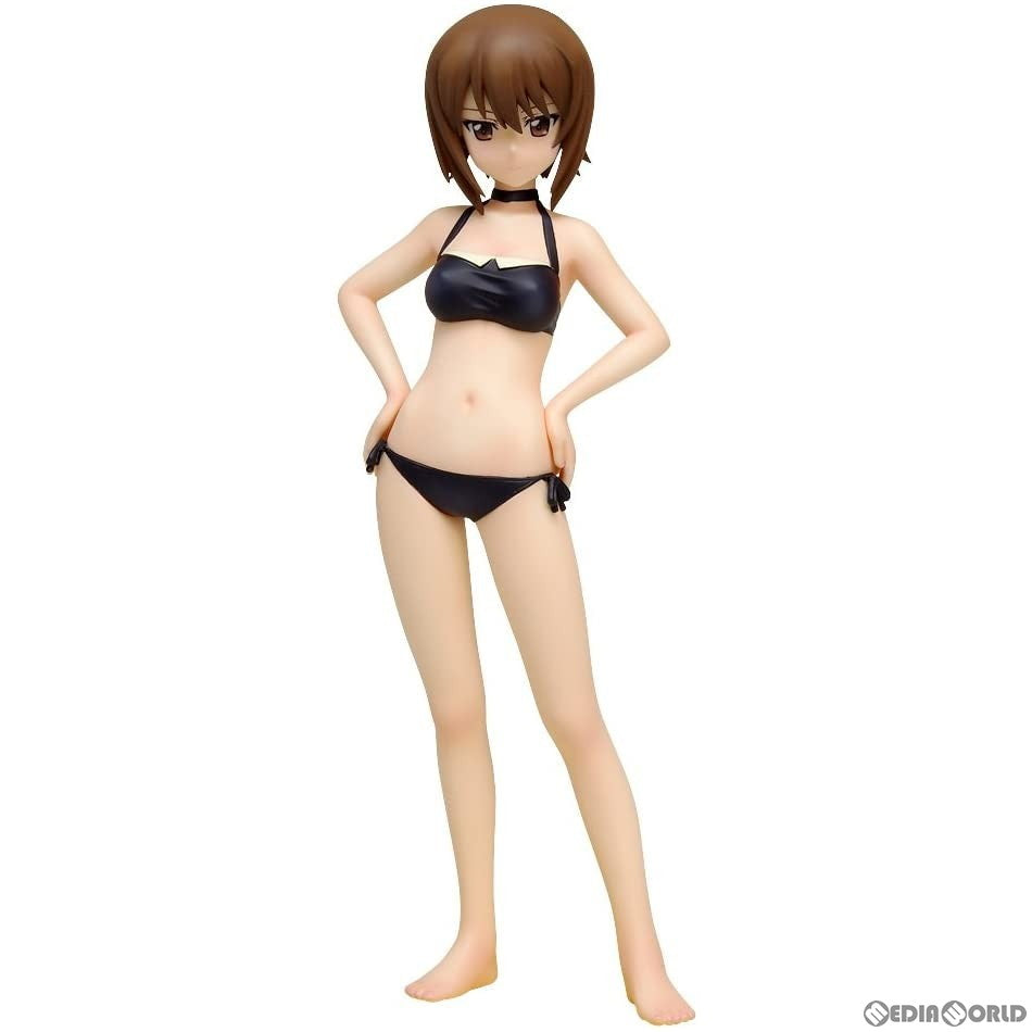 【中古即納】[FIG] (再販) BEACH QUEENS(ビーチクイーンズ) 西住まほ ガールズ&パンツァー 1/10 完成品 フィギュア(NF-415) ウェーブ(WAVE)(20161223)