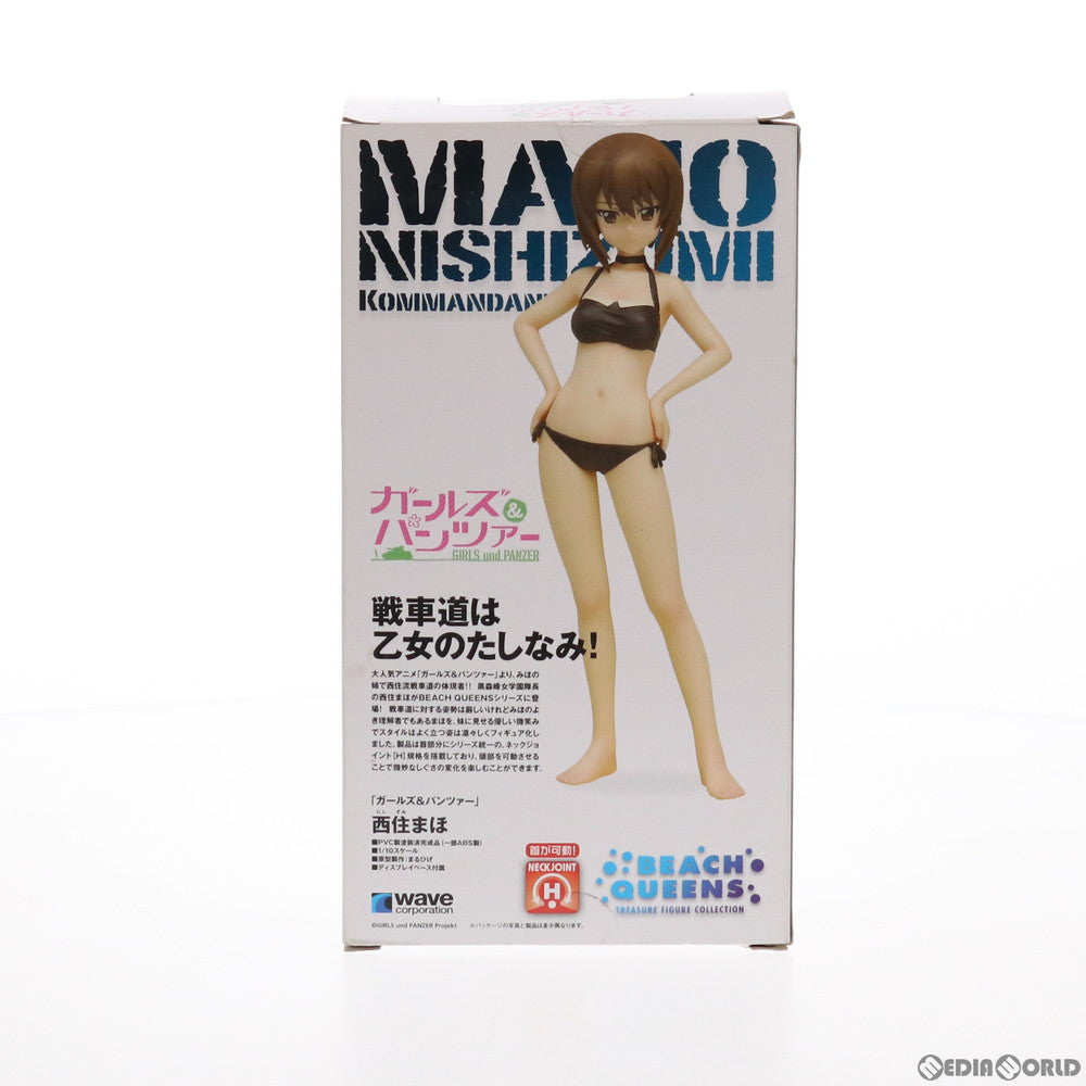 【中古即納】[FIG] (再販) BEACH QUEENS(ビーチクイーンズ) 西住まほ ガールズ&パンツァー 1/10 完成品 フィギュア(NF-415) ウェーブ(WAVE)(20161223)