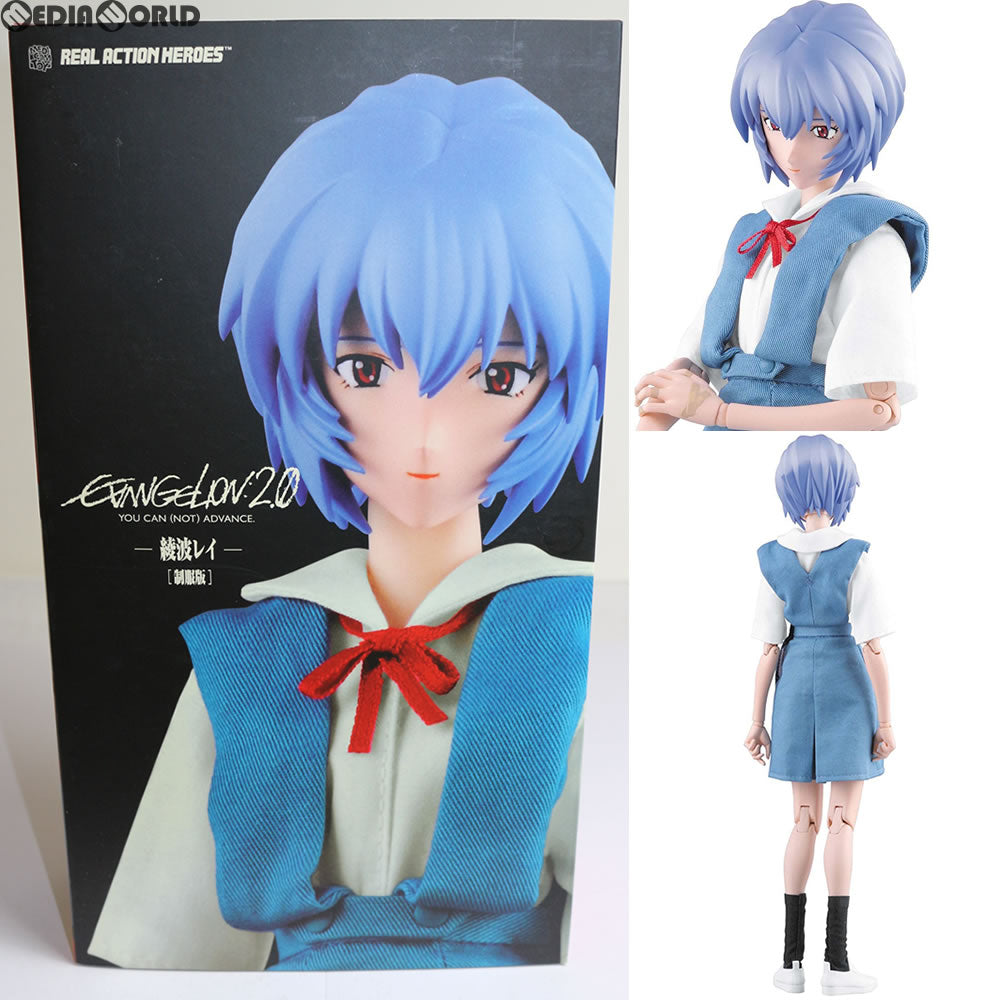 【中古即納】[FIG] リアルアクションヒーローズ No.499 RAH 綾波レイ(制服版) ヱヴァンゲリヲン新劇場版：破 可動フィギュア メディコム・トイ(20101026)
