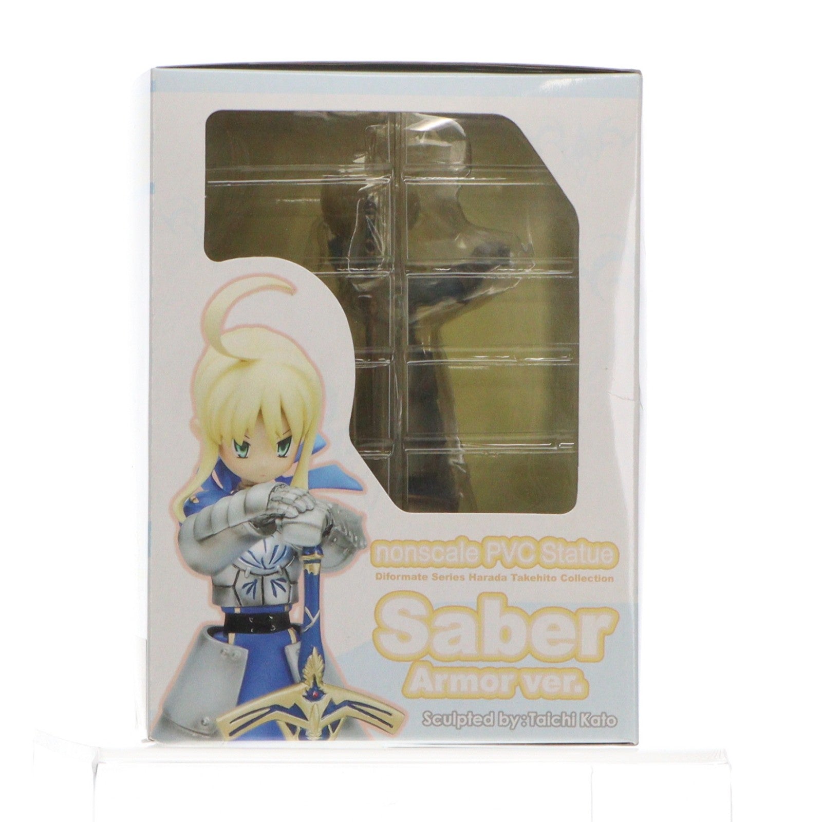 【中古即納】[FIG] でぃふぉるメイトシリーズ 原田たけひとコレクション セイバー ～アーマーver.～ Fate/stay night(フェイト/ステイナイト) 完成品 フィギュア グリフォンエンタープライズ(20100226)