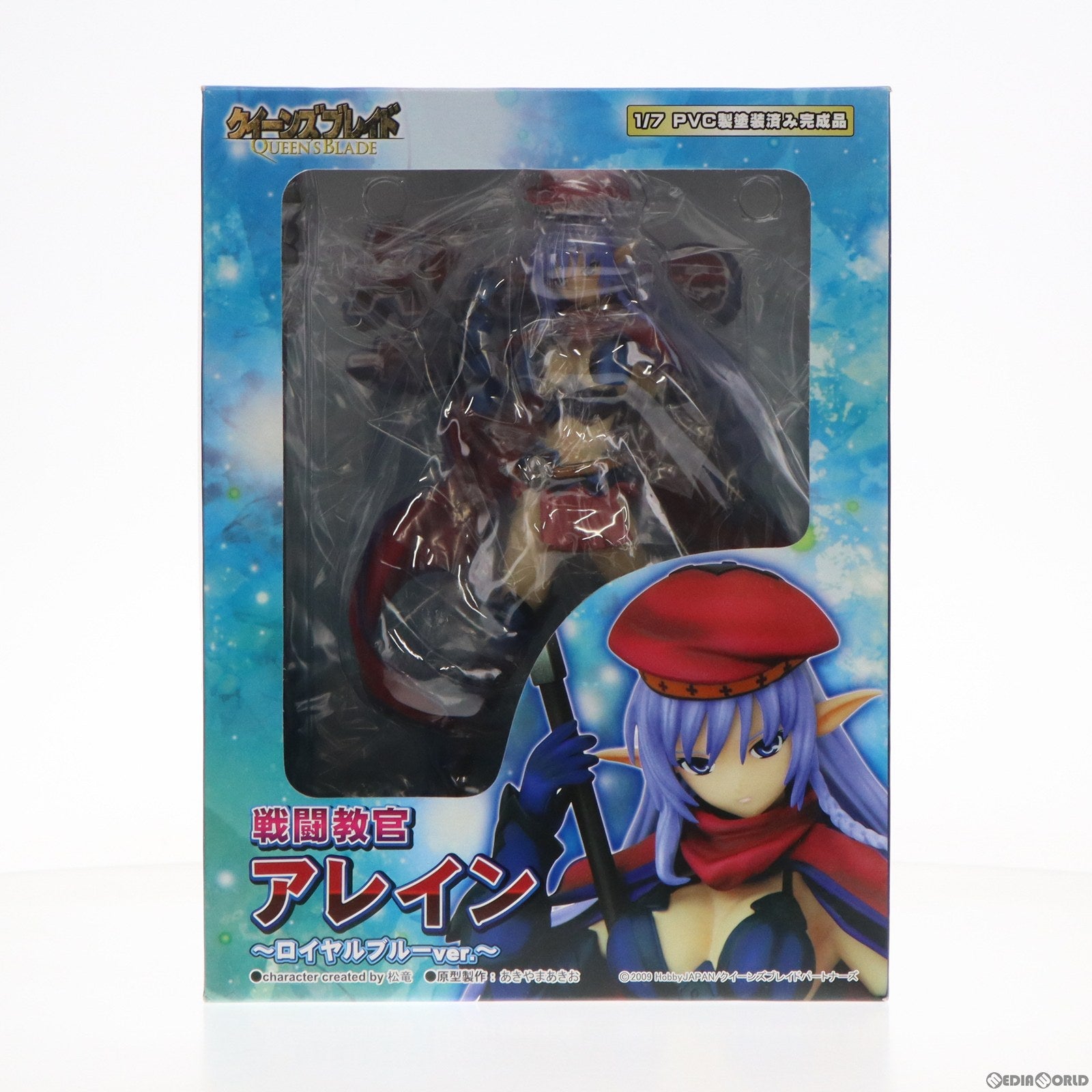 【中古即納】[FIG] 戦闘教官 アレイン ～ロイヤルブルーVer.～ アニメ版クイーンズブレイド 1/7 完成品フィギュア グリフォンエンタープライズ(20100802)