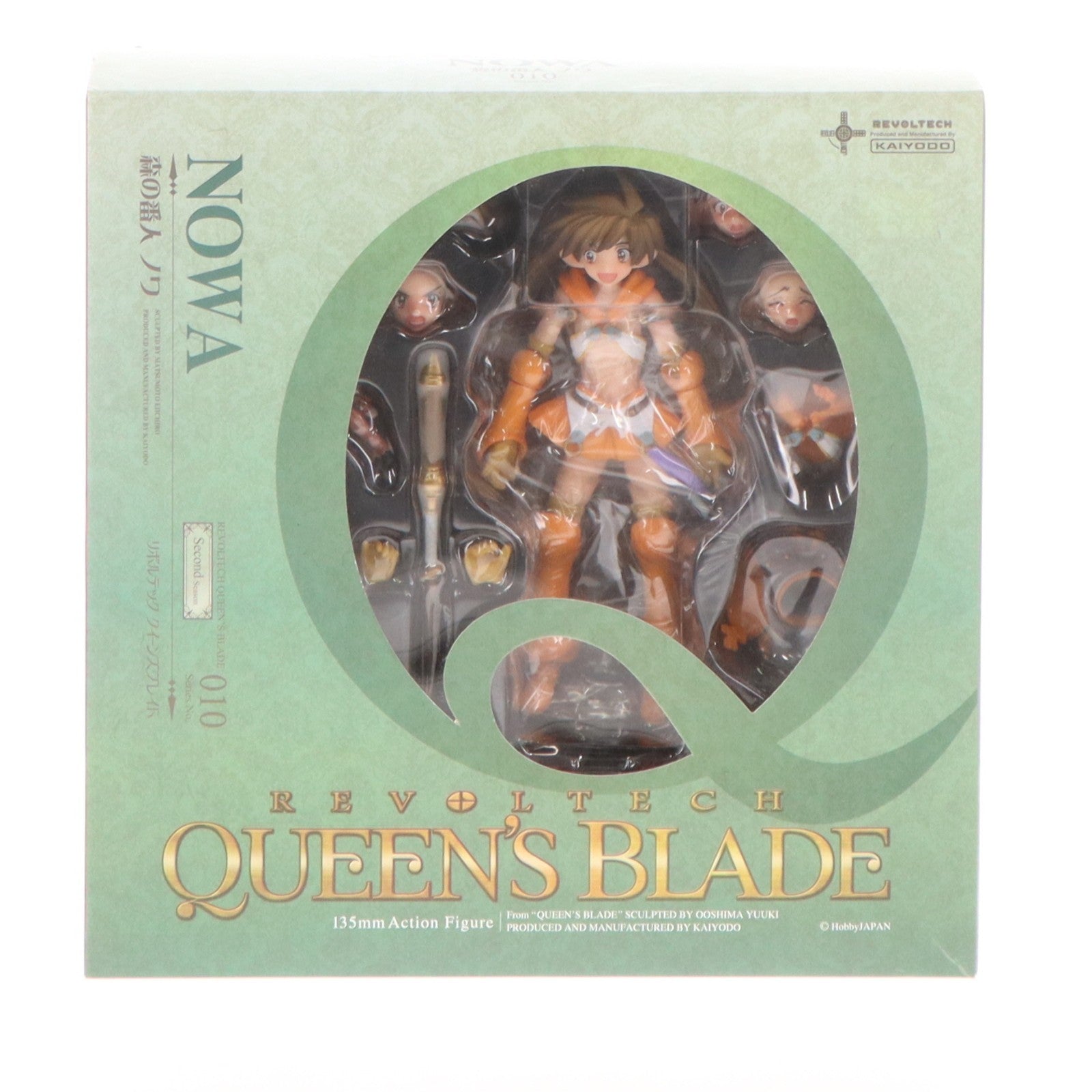 【中古即納】[FIG] リボルテッククイーンズブレイド No.010 森の番人ノワ クイーンズブレイド 1/12 完成品 フィギュア 海洋堂(20100331)