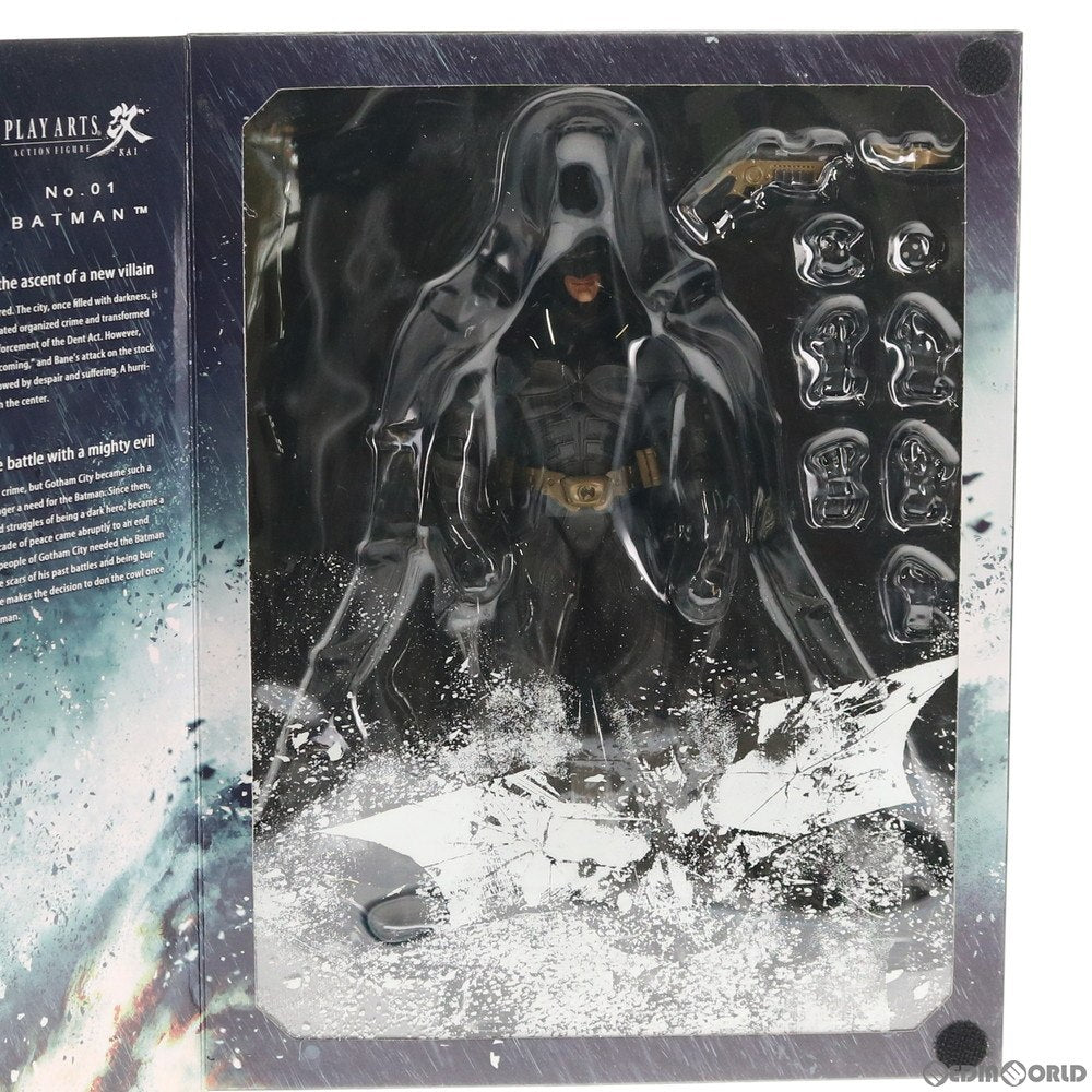 【中古即納】[FIG] PLAY ARTS改(プレイアーツ改) バットマン THE DARK KNIGHT TRILOGY(ザダークナイトトリロジー) バットマン ダークナイト ライジング 完成品 可動フィギュア スクウェア・エニックス(20130323)