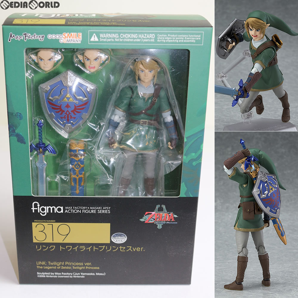 【中古即納】[FIG] figma(フィグマ) 319 リンク トワイライトプリンセスver. ゼルダの伝説 トワイライトプリンセス 完成品 フィギュア グッドスマイルカンパニー(20170531)
