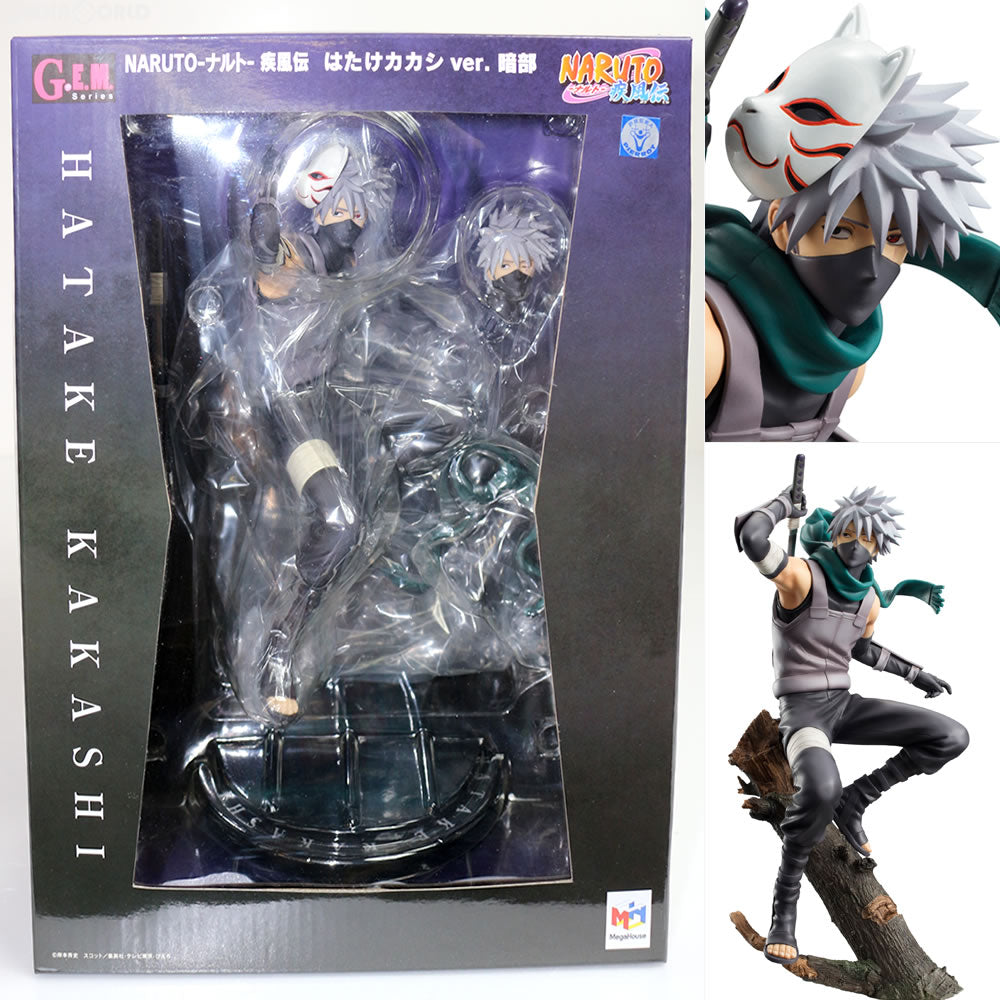 【中古即納】[FIG] (再販)G.E.M.シリーズ はたけカカシ ver.暗部 NARUTO-ナルト- 疾風伝 1/8 完成品 フィギュア 一部オンラインショップ限定 メガハウス(20160531)