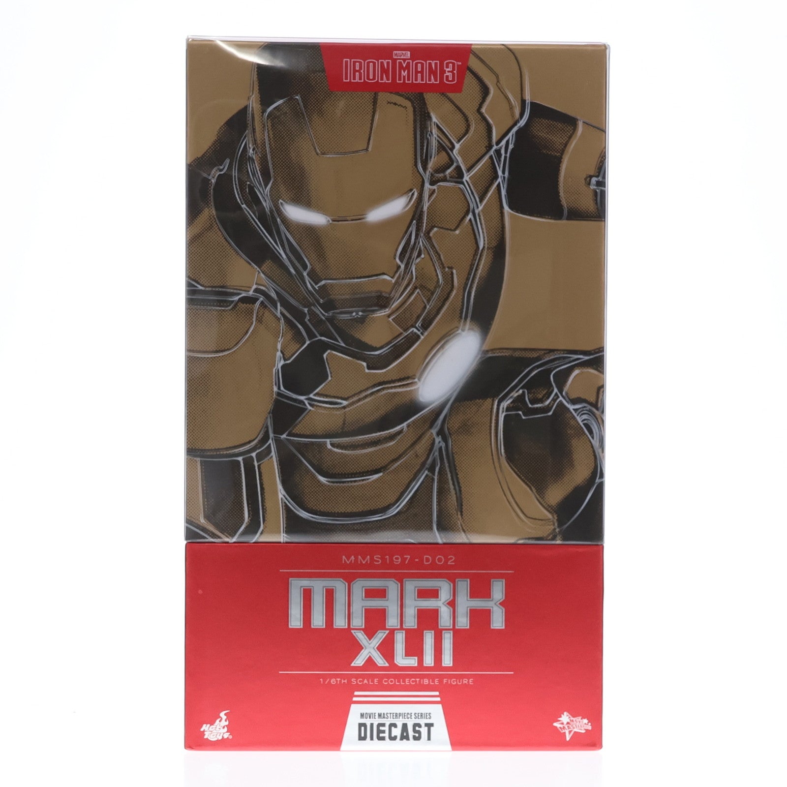 【中古即納】[FIG] ムービー・マスターピース DIECAST アイアンマン マーク42 アイアンマン3 1/6スケール 完成品 フィギュア(MM#197D02) ホットトイズ(20140828)