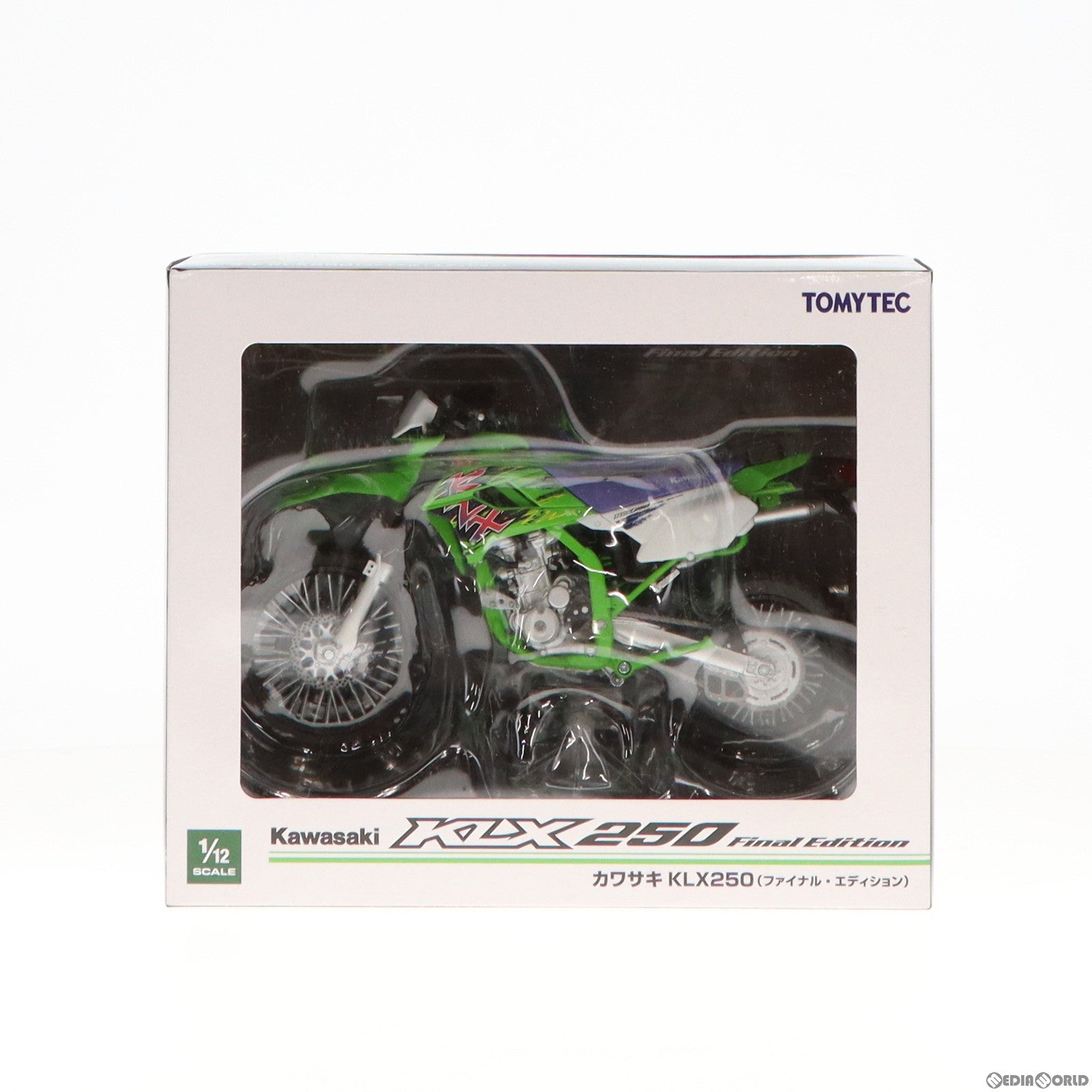 【中古即納】[MDL] 1/12 カワサキKLX250(ファイナル・エディション) 完成品 ミニカー TOMYTEC(トミーテック)(20170624)
