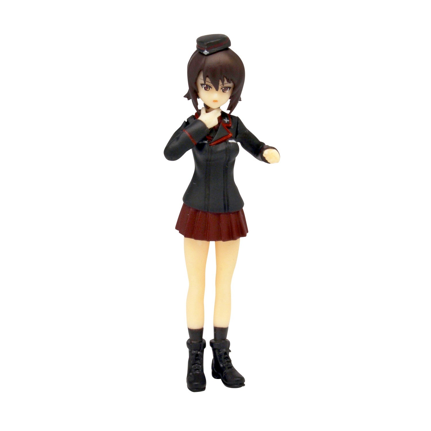 【中古即納】[FIG] 黒森峰女学園 西住まほ&逸見エリカ フィギュアセット ガールズ&パンツァー 劇場版 1/35 未塗装キット フィギュア(GPF-23) プラッツ(20170318)