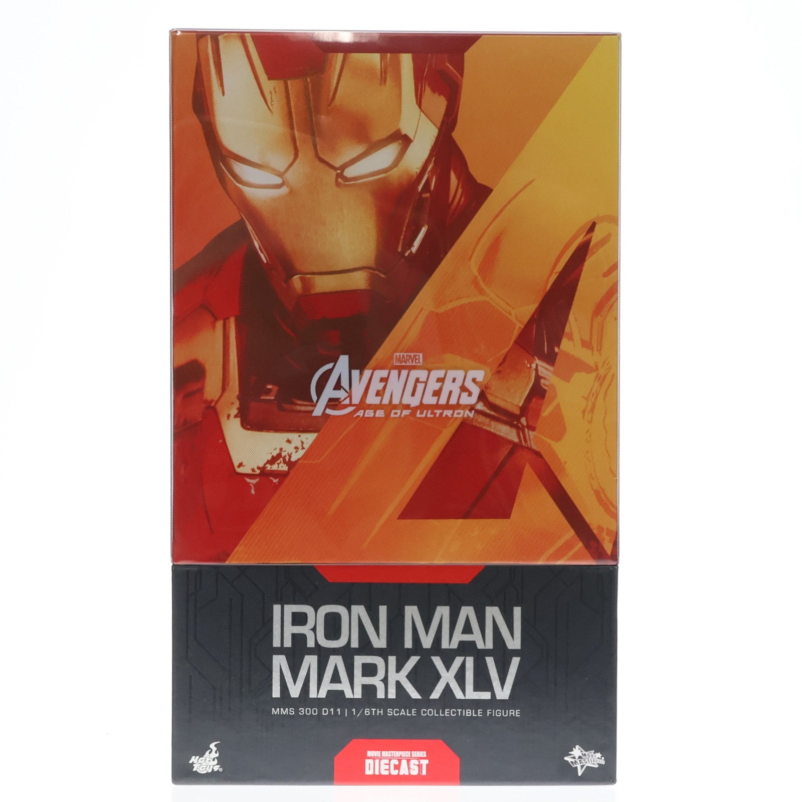 【中古即納】[FIG] ムービー・マスターピース DIECAST アイアンマン・マーク45 アベンジャーズ/エイジ・オブ・ウルトロン 1/6スケールフィギュア(MM#300D11) ホットトイズ(20160729)