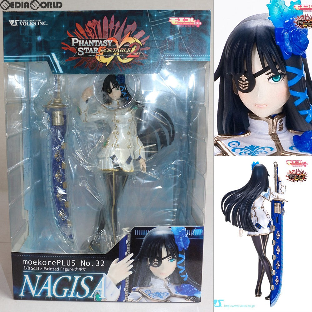 【中古即納】[FIG] モエコレPLUS No.32 ナギサ ファンタシースターポータブル2 インフィニティ 1/8 完成品 フィギュア ボークスショップ&ホビー天国ウェブ限定 ボークス(20121229)