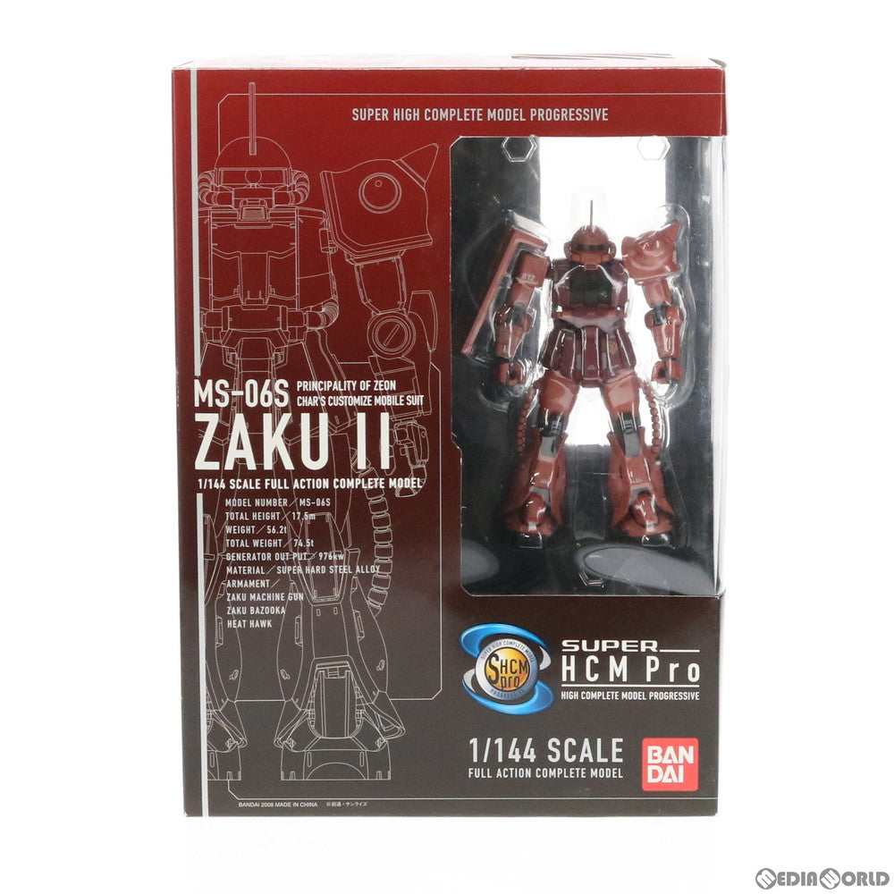 【中古即納】[FIG] SUPER HCM-Pro MS-06S シャア専用ザク 機動戦士ガンダム 1/144 完成品 可動フィギュア バンダイ(20080309)