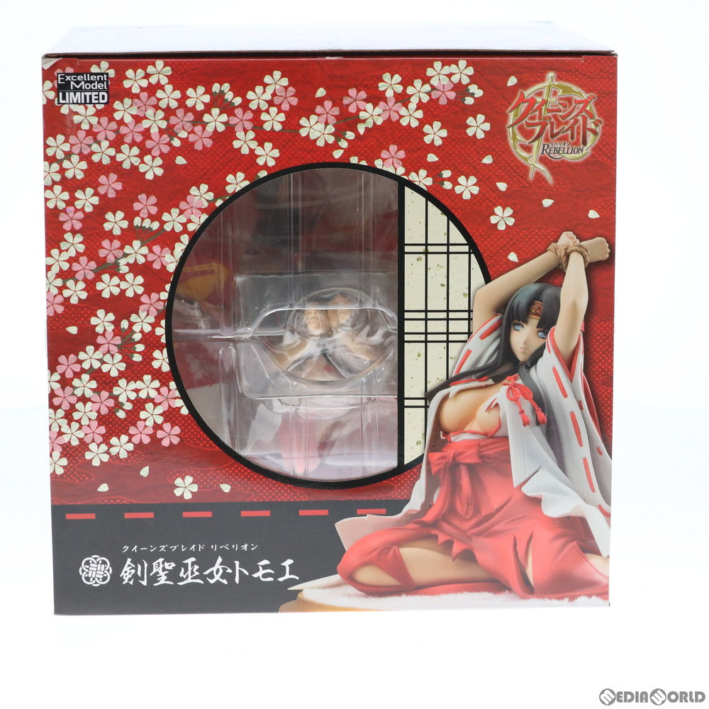 【中古即納】[FIG] メガトレショップCORE限定 エクセレントモデル LIMITED 剣聖巫女トモエ クイーンズブレイドリベリオン 1/8 完成品 フィギュア メガハウス(20140430)