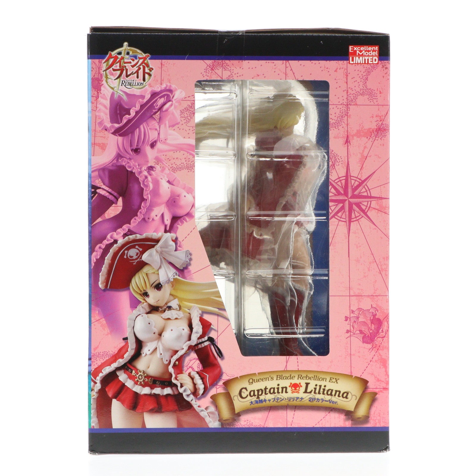 【中古即納】[箱難あり][FIG] 下敷き無し エクセレントモデルLIMITED 大海賊キャプテン・リリアナ 2PカラーVer. クイーンズブレイド リベリオン P-7 1/8 完成品 フィギュア メガホビEXPO2012 SPRING&メガトレショップ限定 メガハウス(20120526)