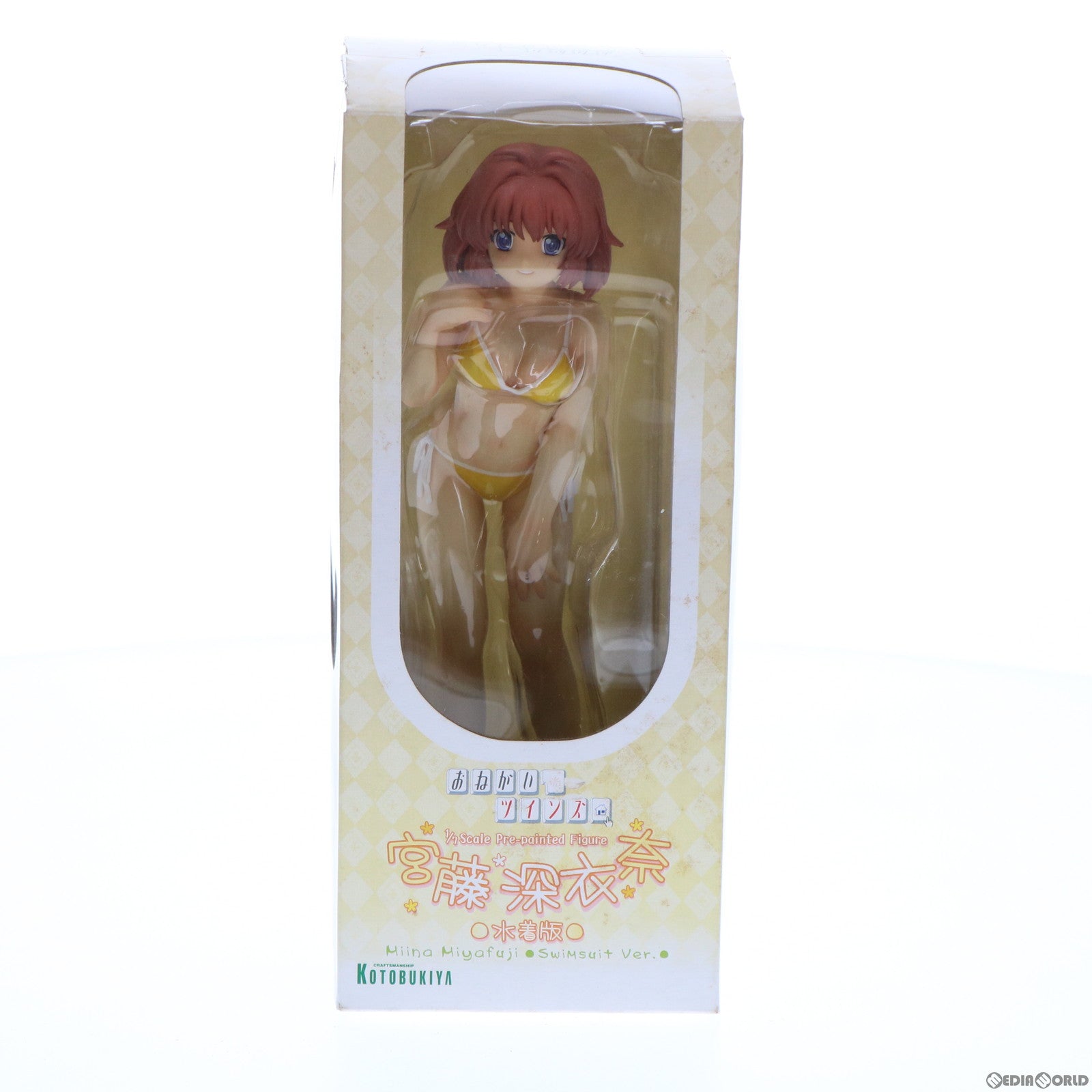 【中古即納】[FIG] 宮藤深衣奈(水着版)(ふじみやみいな) おねがい☆ツインズ 1/7 完成品 フィギュア コトブキヤ(20050920)