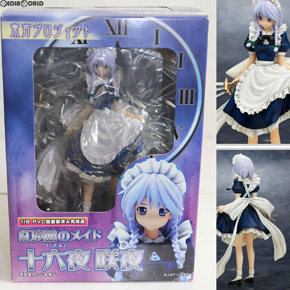 【中古即納】[FIG] 紅魔館のメイド 十六夜咲夜(いざよいさくや) 東方Project 1/8 完成品 フィギュア グリフォンエンタープライズ(20090930)