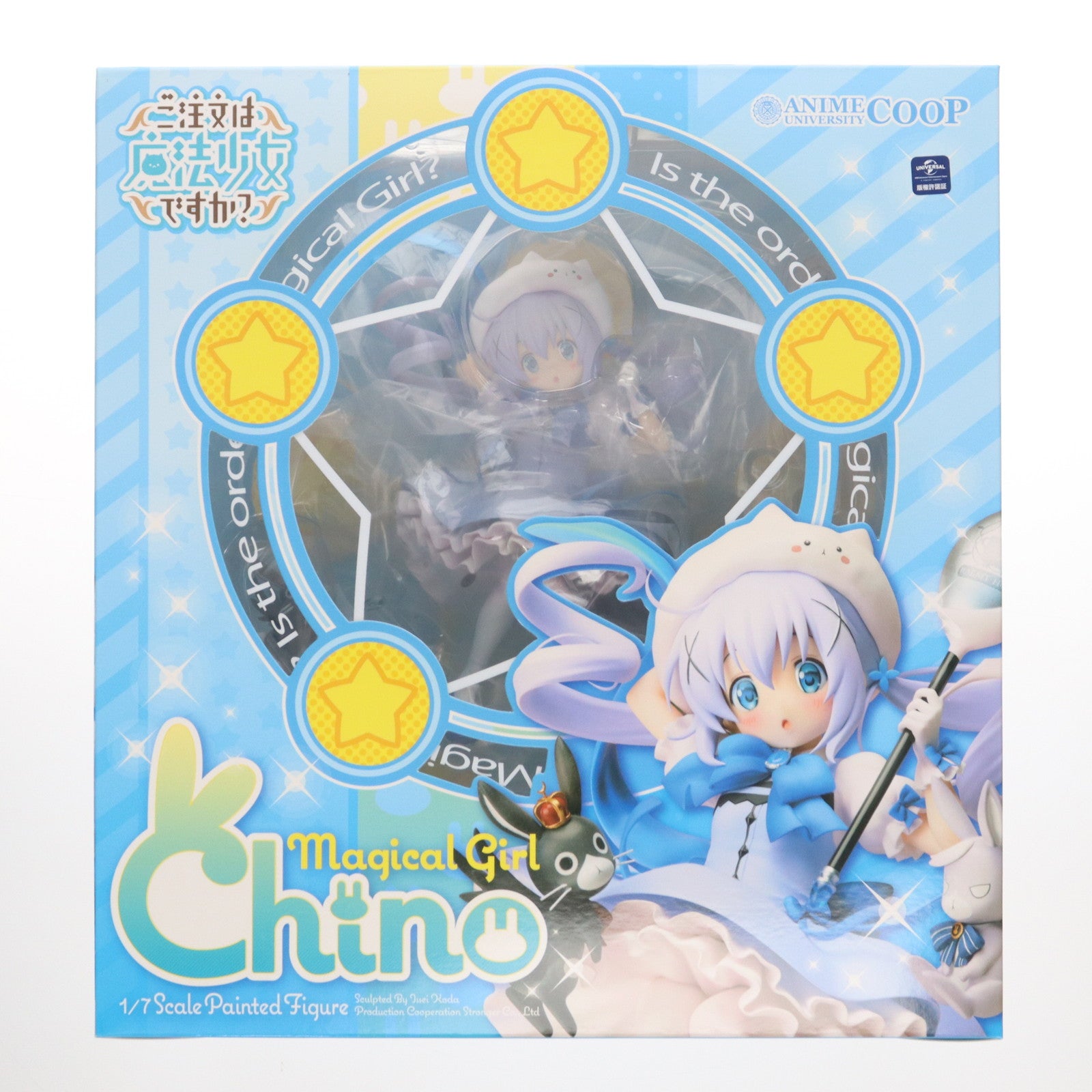 【中古即納】[FIG] 海外販売用パッケージ仕様 魔法少女チノ ご注文はうさぎですか？？ 1/7完成品 フィギュア ANIME UNIVERCITY COOP限定 ANIME UNIVERSITY COOP(20170531)