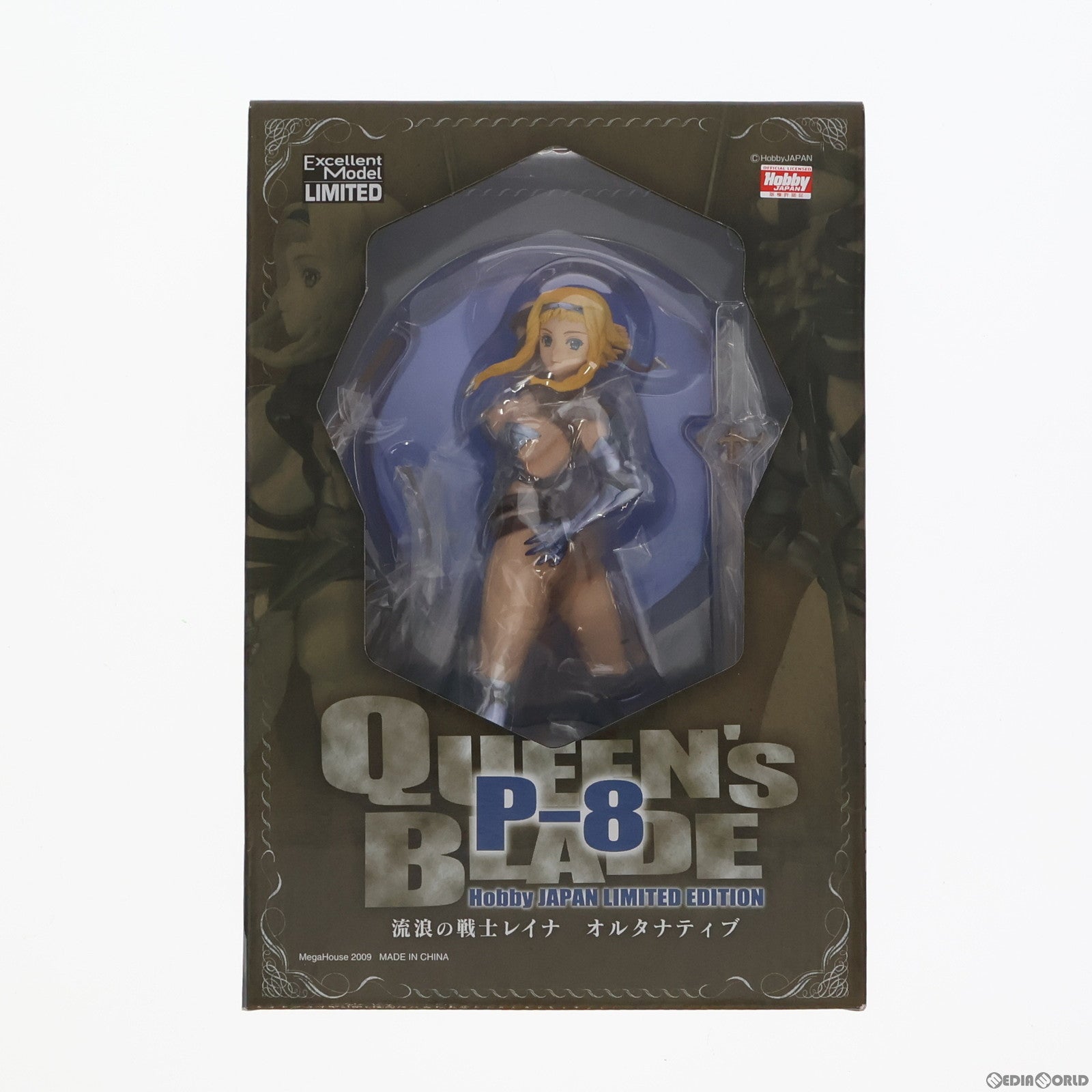 【中古即納】[FIG] エクセレントモデル LIMITED 流浪の戦士レイナ オルタナティブ クイーンズブレイドP-8 1/8 完成品フィギュア ホビージャパン誌上通販限定 メガハウス(20090220)