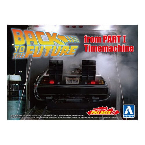 【新品即納】[PTM] (再々販) ムービーメカ No.11 1/43 プルバック PartI タイムマシン バック・トゥ・ザ・フューチャー プラモデル(054758) アオシマ(20250930)
