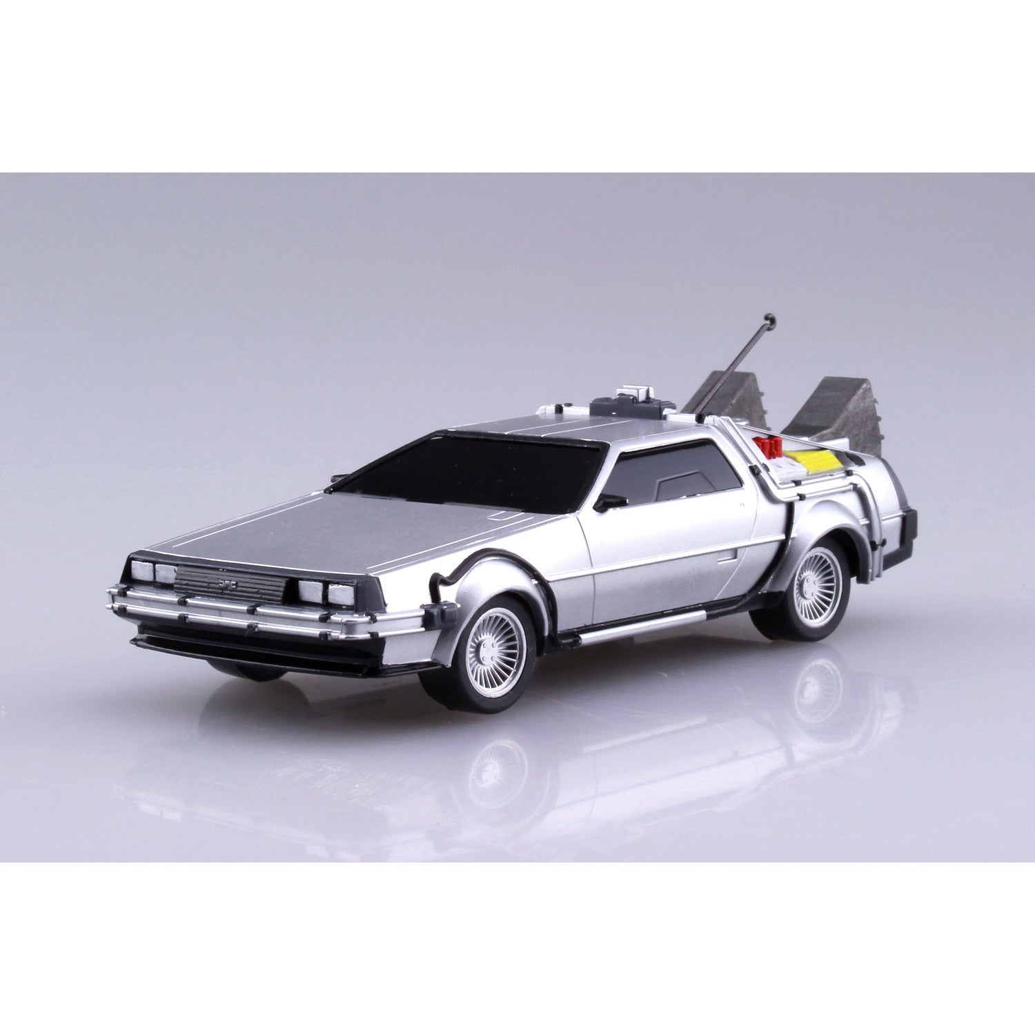 【新品即納】[PTM] (再々販) ムービーメカ No.11 1/43 プルバック PartI タイムマシン バック・トゥ・ザ・フューチャー プラモデル(054758) アオシマ(20250930)