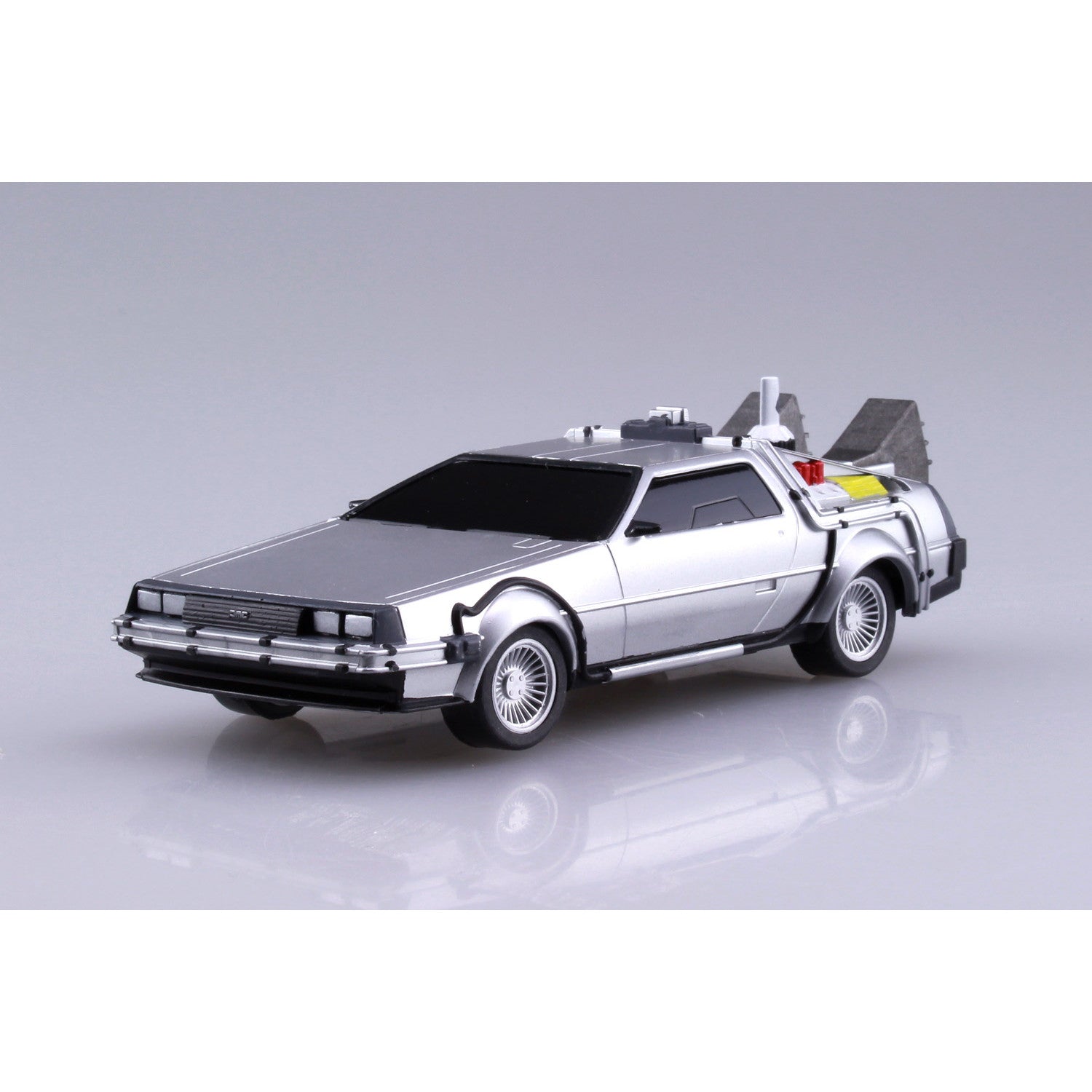 【中古即納】[PTM] (再販) ムービーメカ No.12 1/43 プルバック PartII タイムマシン バック・トゥ・ザ・フューチャー プラモデル(054765) アオシマ(20250930)