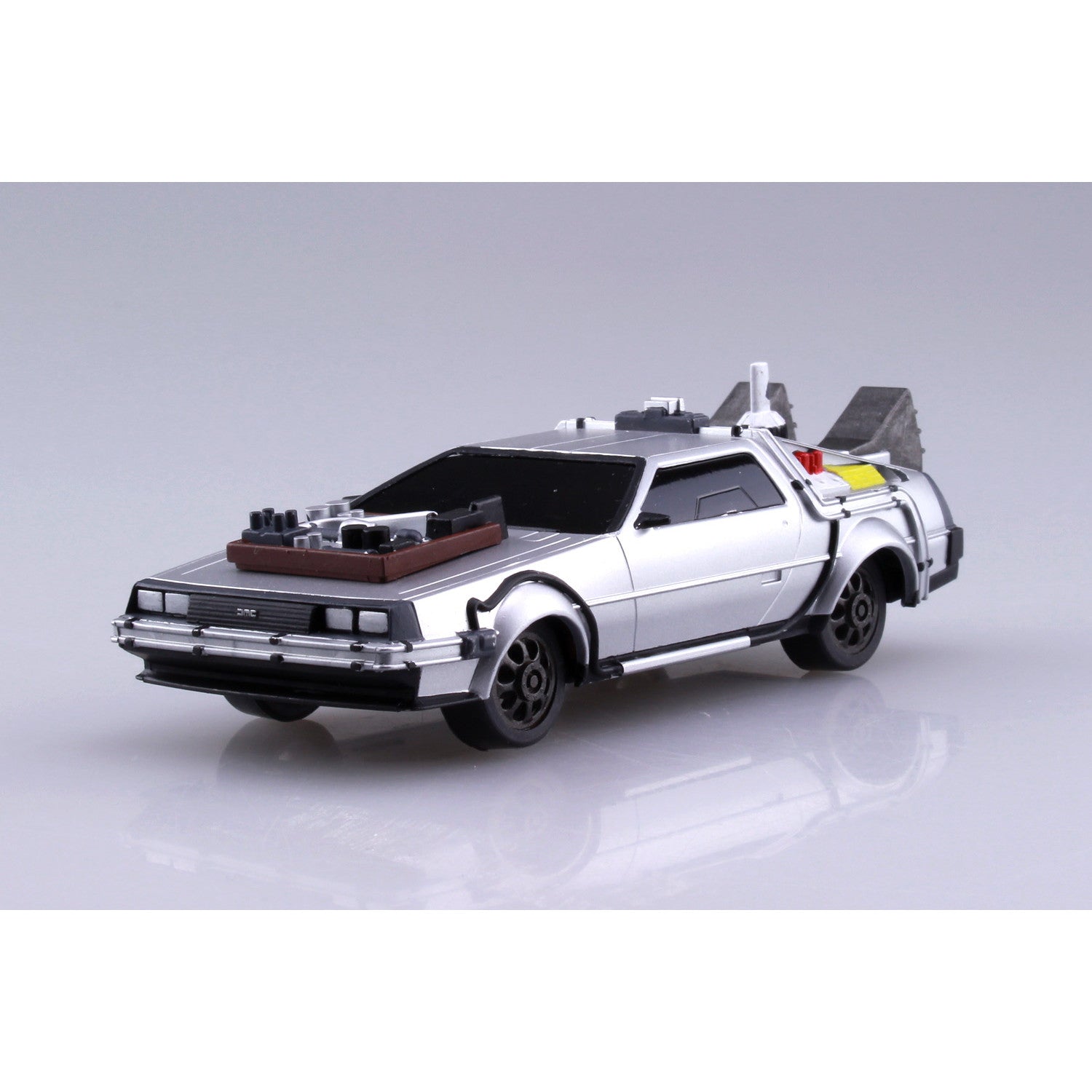 【新品即納】[PTM] (再々販) ムービーメカ No.13 1/43 プルバック PartIII タイムマシン バック・トゥ・ザ・フューチャー プラモデル(054772) アオシマ(20250930)