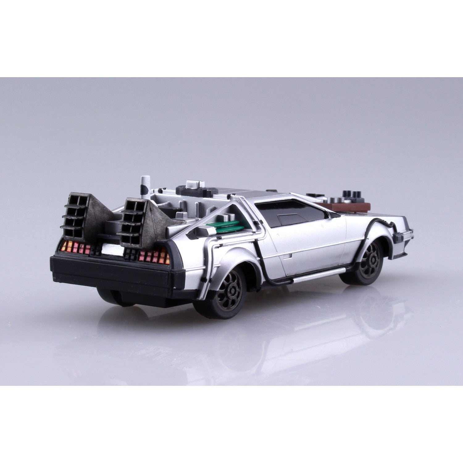 【新品即納】[PTM] (再々販) ムービーメカ No.13 1/43 プルバック PartIII タイムマシン バック・トゥ・ザ・フューチャー プラモデル(054772) アオシマ(20250930)