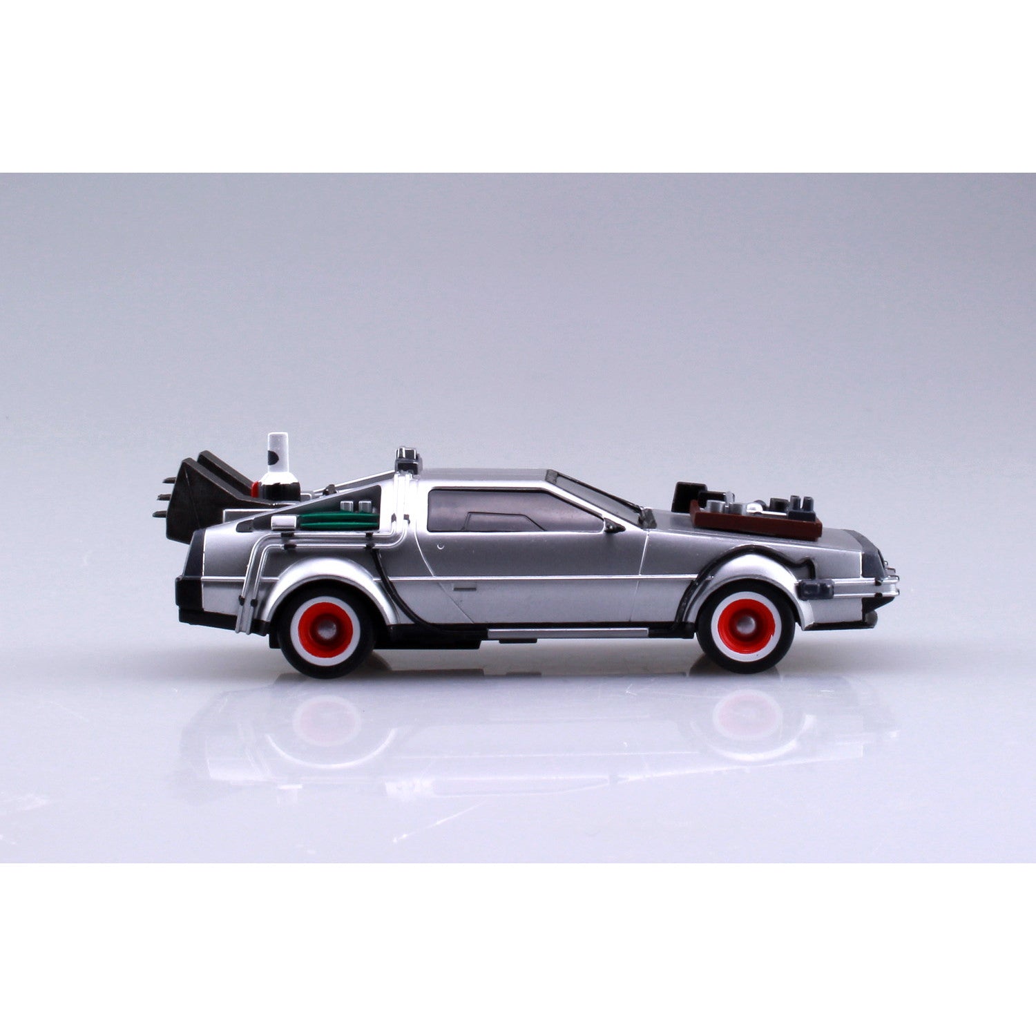 【新品即納】[PTM] (再々販) ムービーメカ No.13 1/43 プルバック PartIII タイムマシン バック・トゥ・ザ・フューチャー プラモデル(054772) アオシマ(20250930)