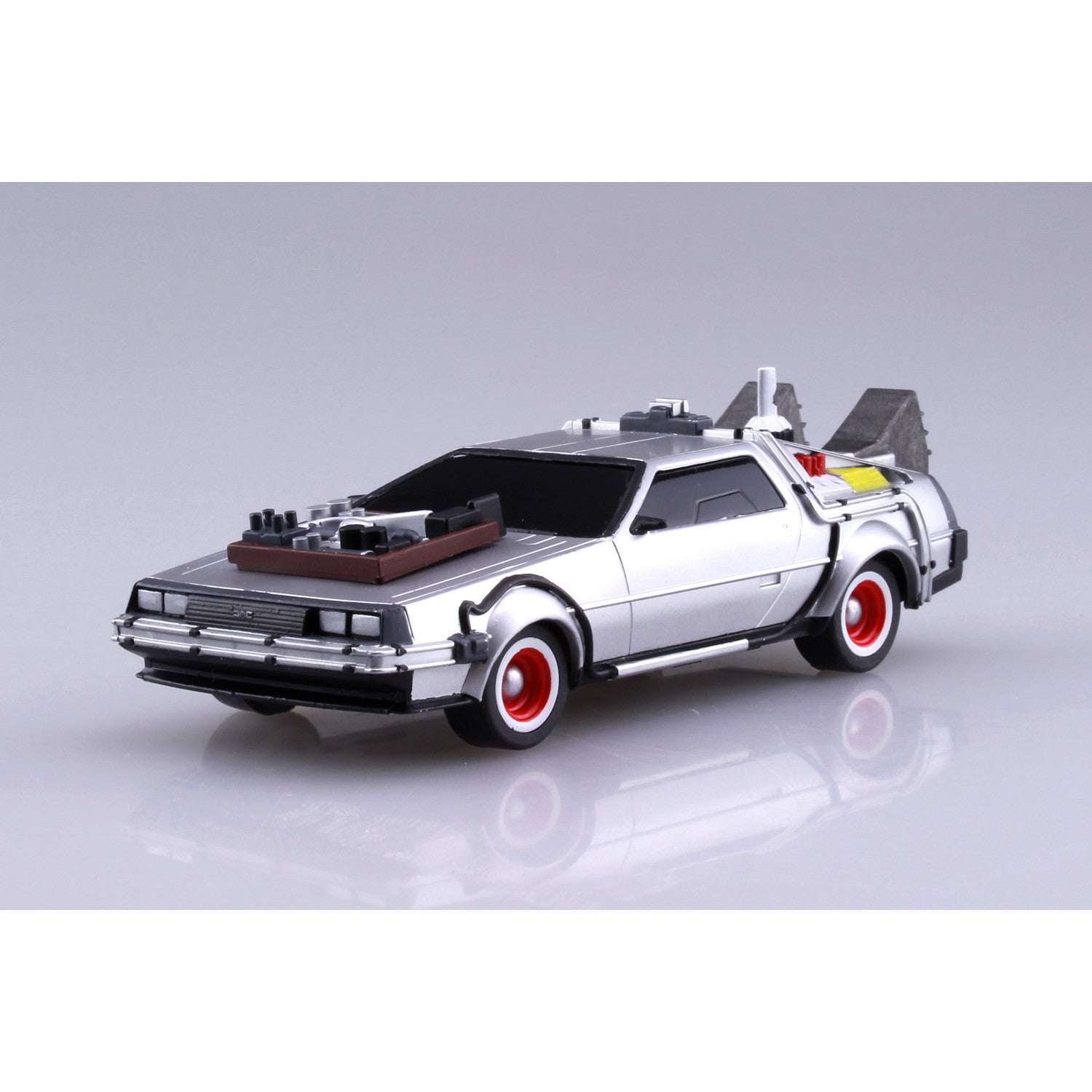 【新品即納】[PTM] (再々販) ムービーメカ No.13 1/43 プルバック PartIII タイムマシン バック・トゥ・ザ・フューチャー プラモデル(054772) アオシマ(20250930)