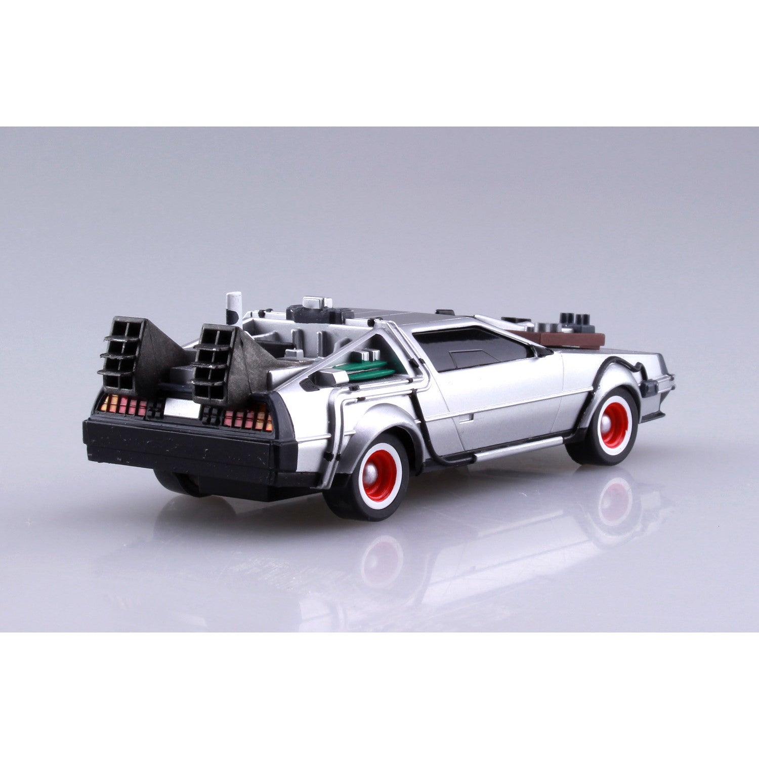 【新品即納】[PTM] (再々販) ムービーメカ No.13 1/43 プルバック PartIII タイムマシン バック・トゥ・ザ・フューチャー プラモデル(054772) アオシマ(20250930)