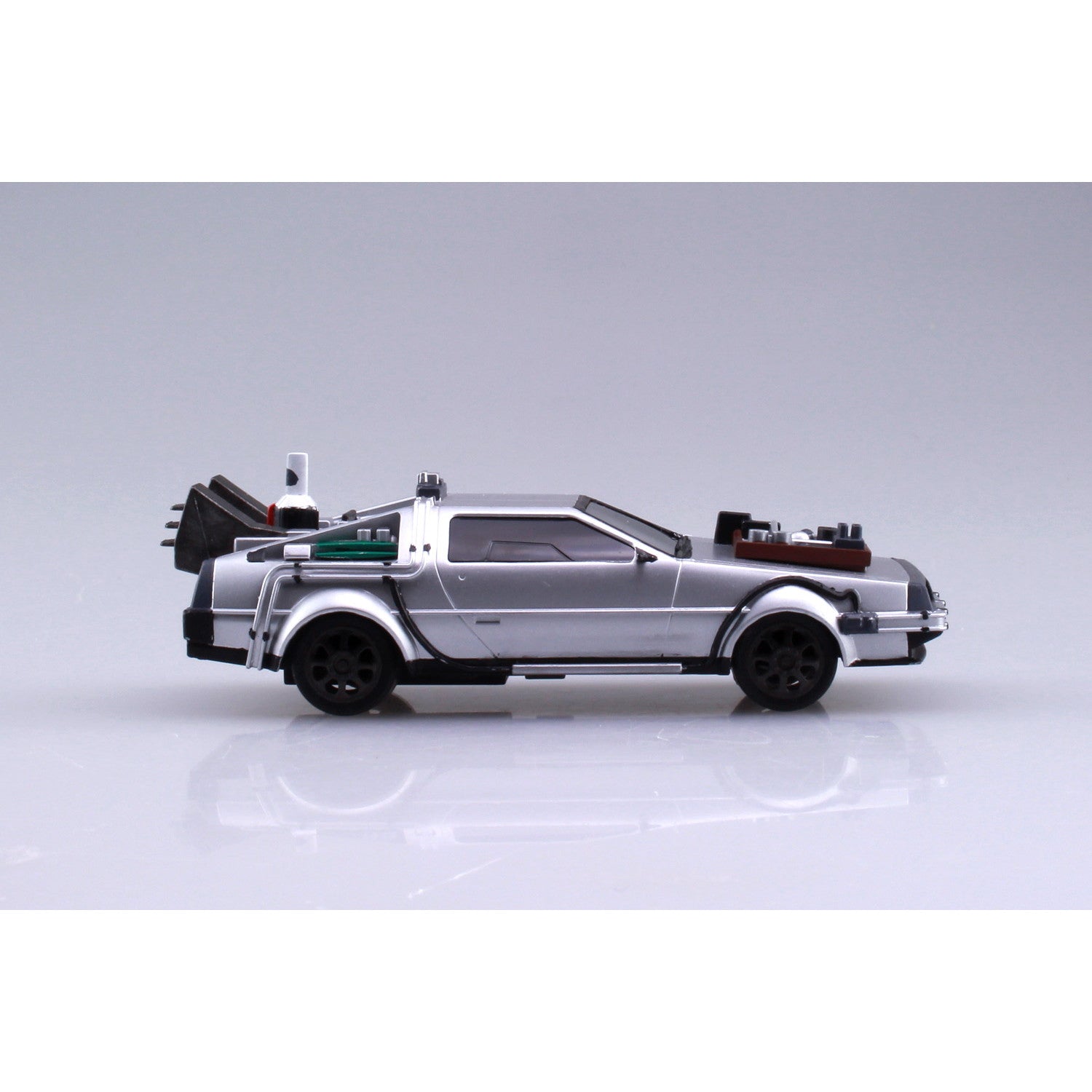 【新品即納】[PTM] (再々販) ムービーメカ No.13 1/43 プルバック PartIII タイムマシン バック・トゥ・ザ・フューチャー プラモデル(054772) アオシマ(20250930)