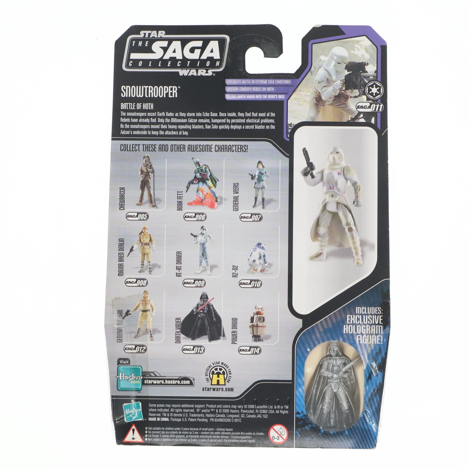 【中古即納】[FIG] The Saga Collection Snowtrooper(スノートルーパー) Ultimate Galactic Hant 2006 STAR WARS(スター・ウォーズ) エピソード5/帝国の逆襲 完成品 可動フィギュア(85931) ハズブロ(20061231)
