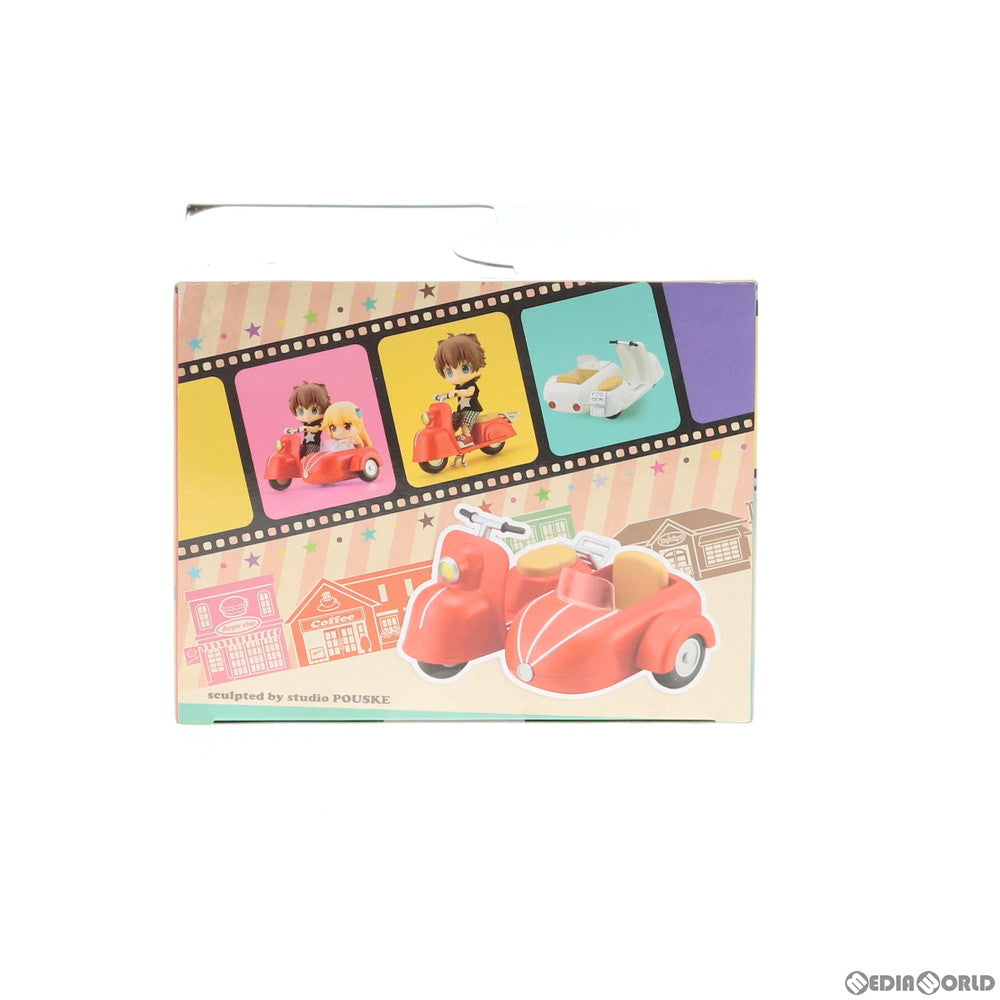 【中古即納】[FIG] キューポッシュえくすとら ばいく&さいどかー(チェリーレッド) フィギュア用アクセサリ(ADE55) コトブキヤ(20180421)